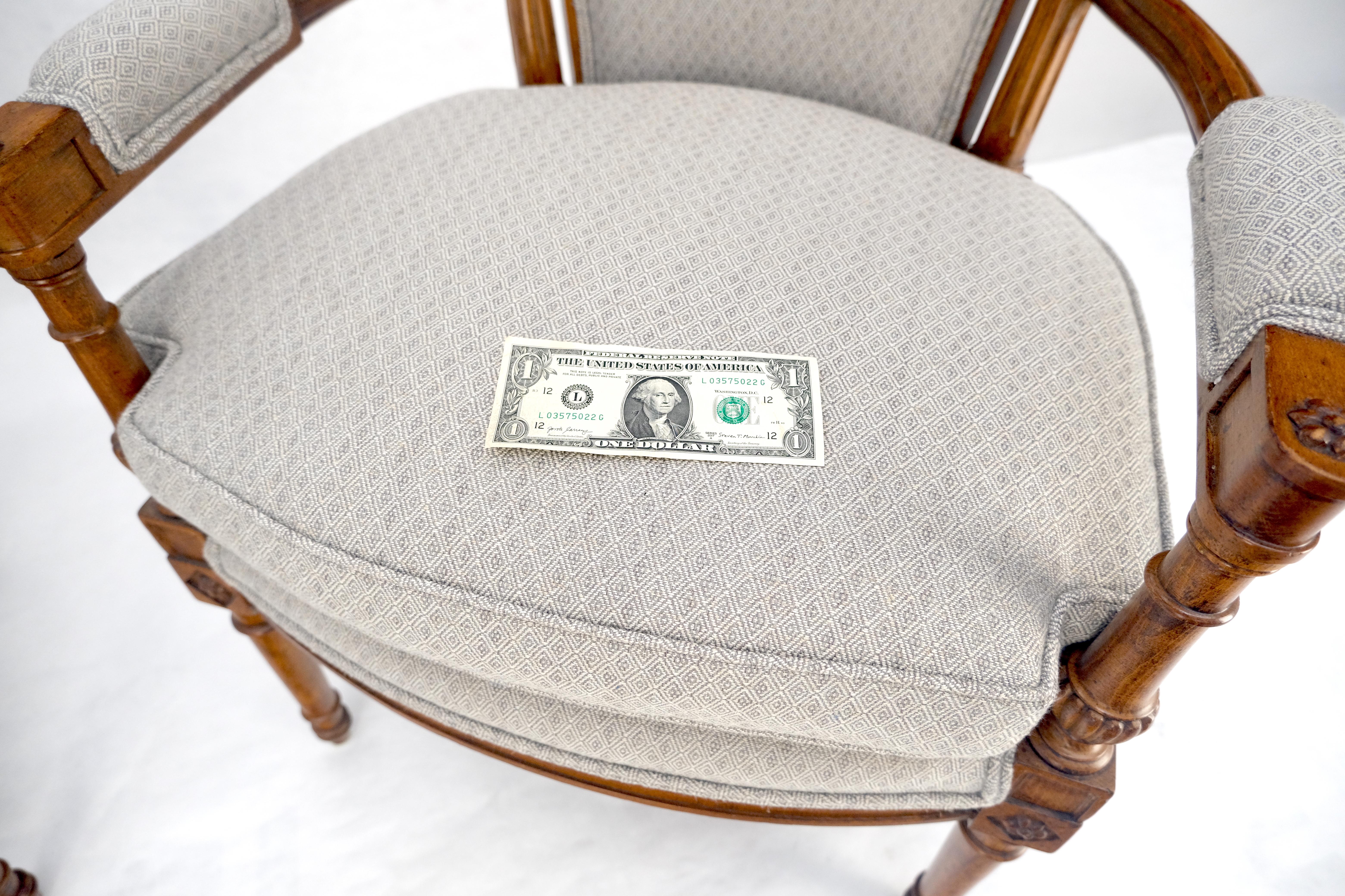 Paire de chaises longues à accoudoirs en cerisier massif, style Directoire, avec épis de faîtage MINT ! en vente 10