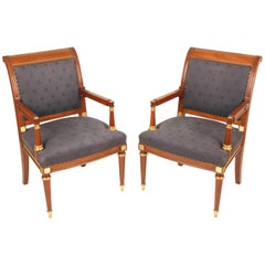 Pair of Directoire Style Armchairs