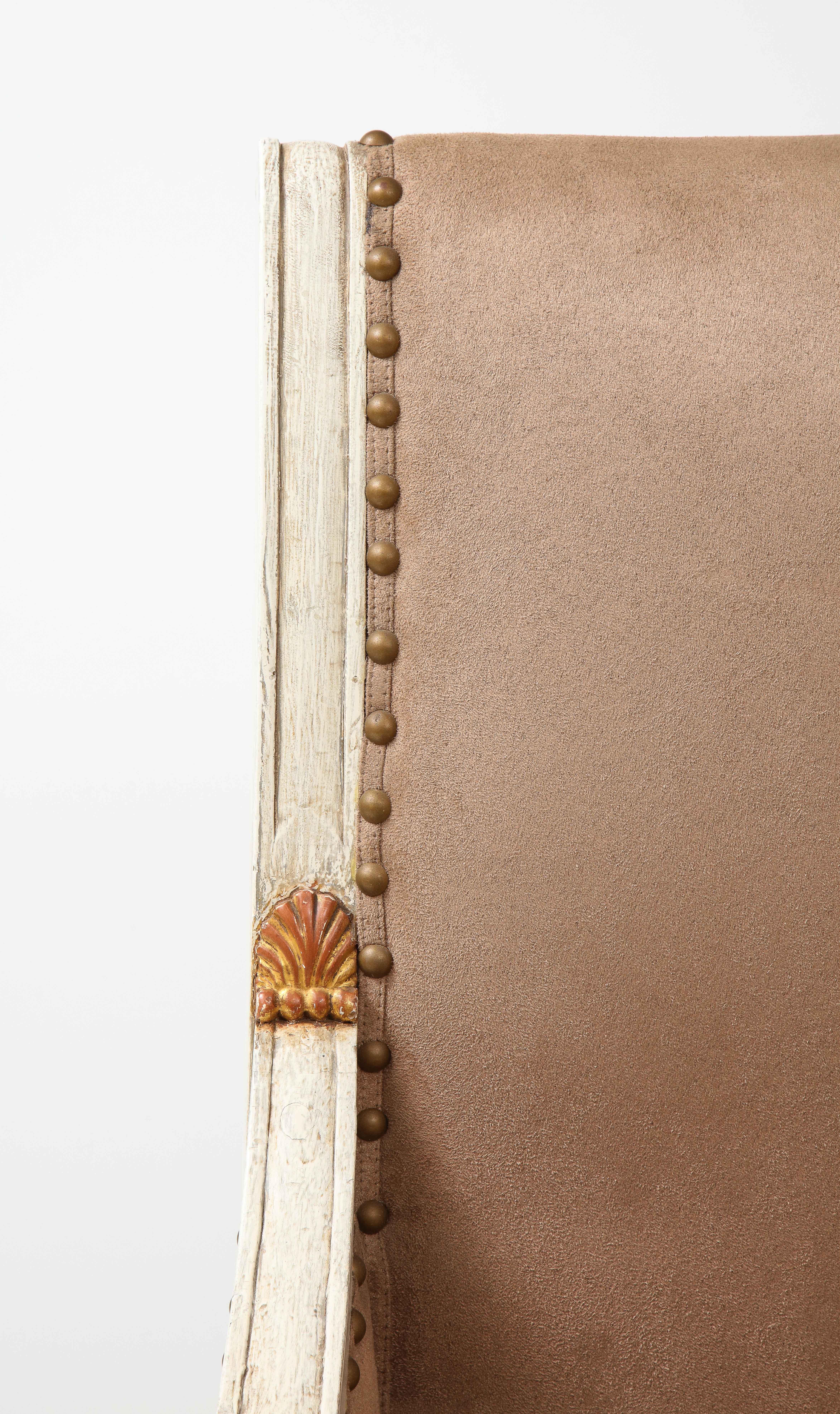Paar Bergère-Stühle im Directoire-Stil (Französisch)