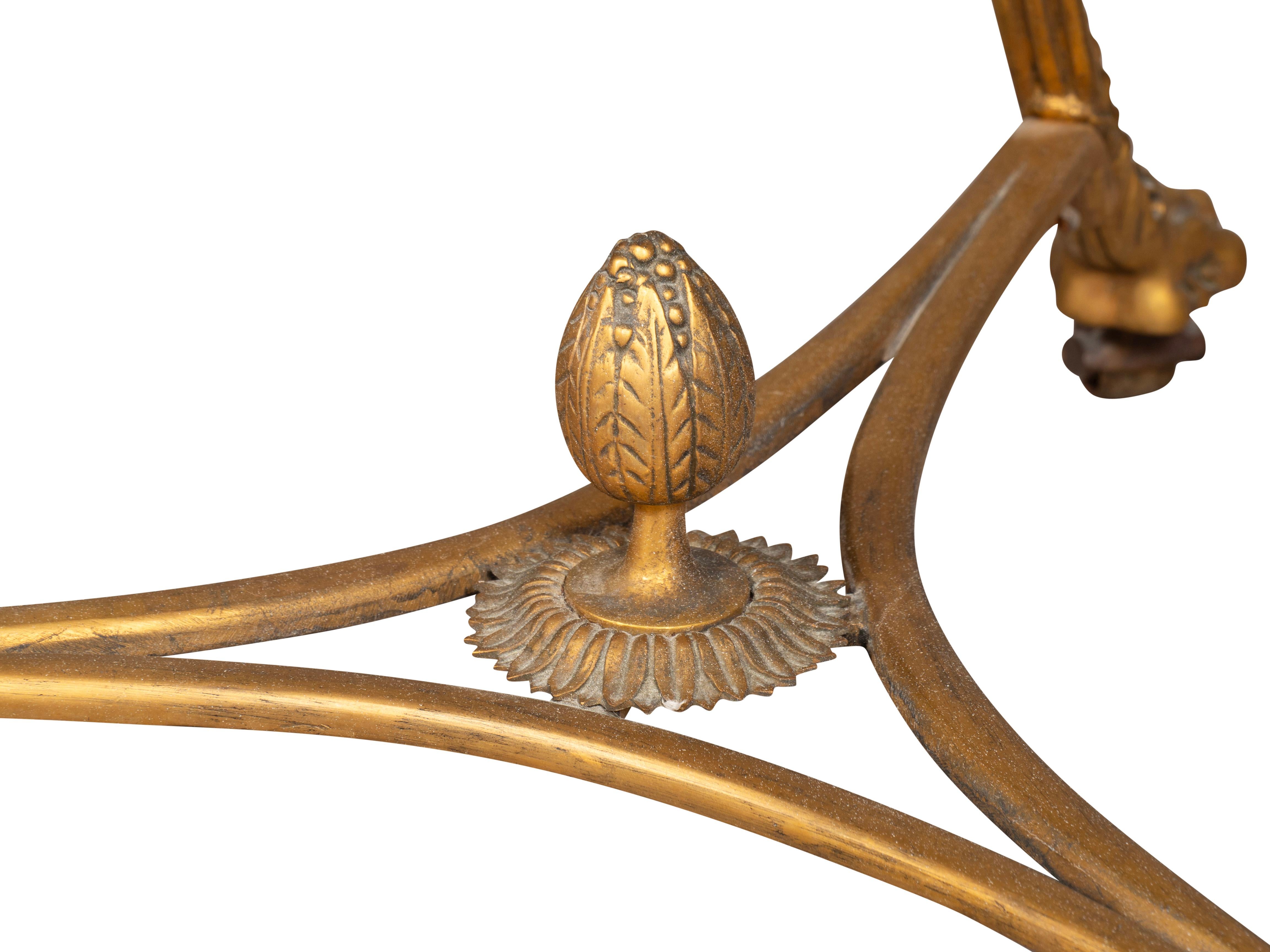 Coppia di tavoli gueridon in bronzo e granito in stile Directoire in vendita 6