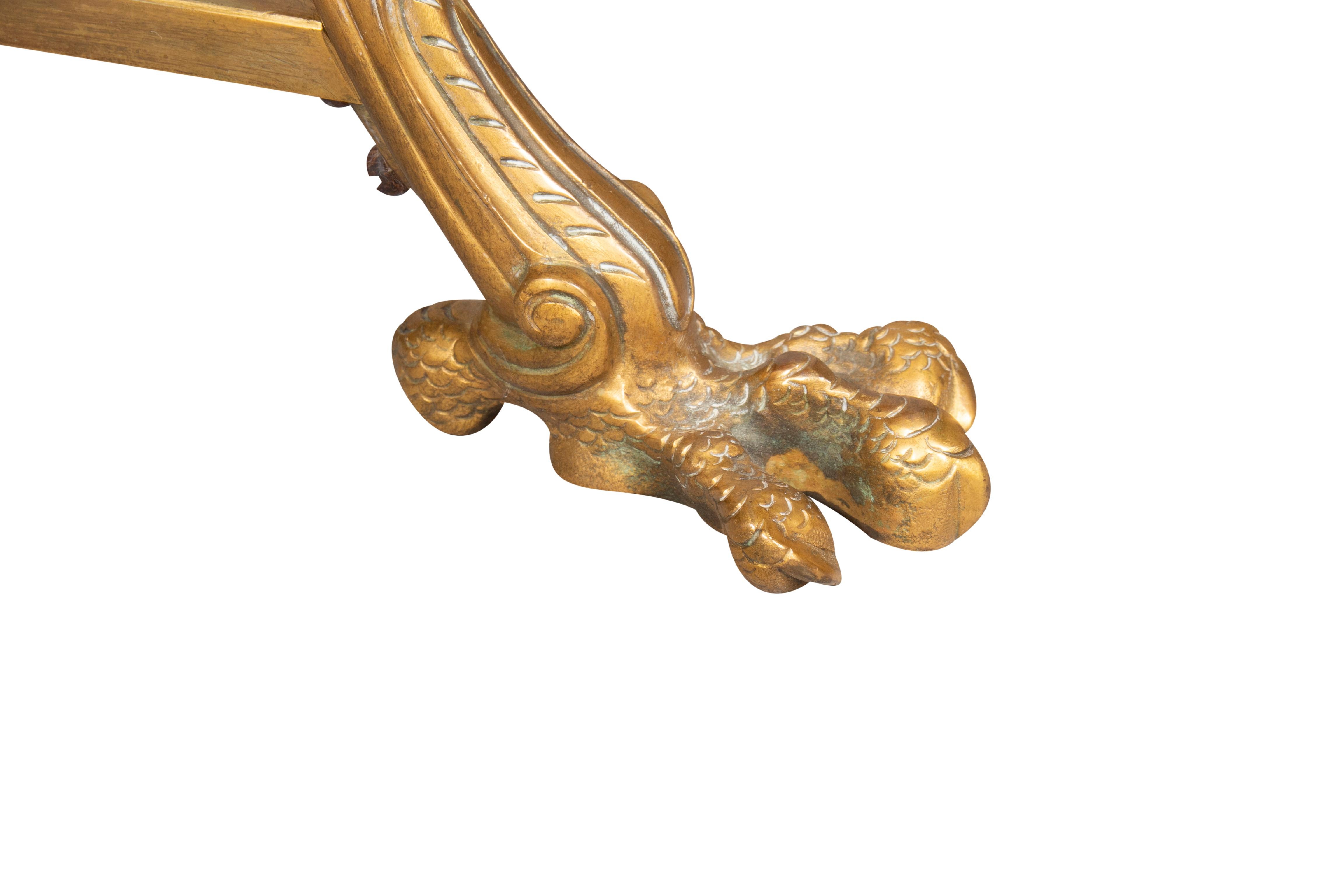 Paire de Gueridon en bronze doré de style Directoire en vente 2