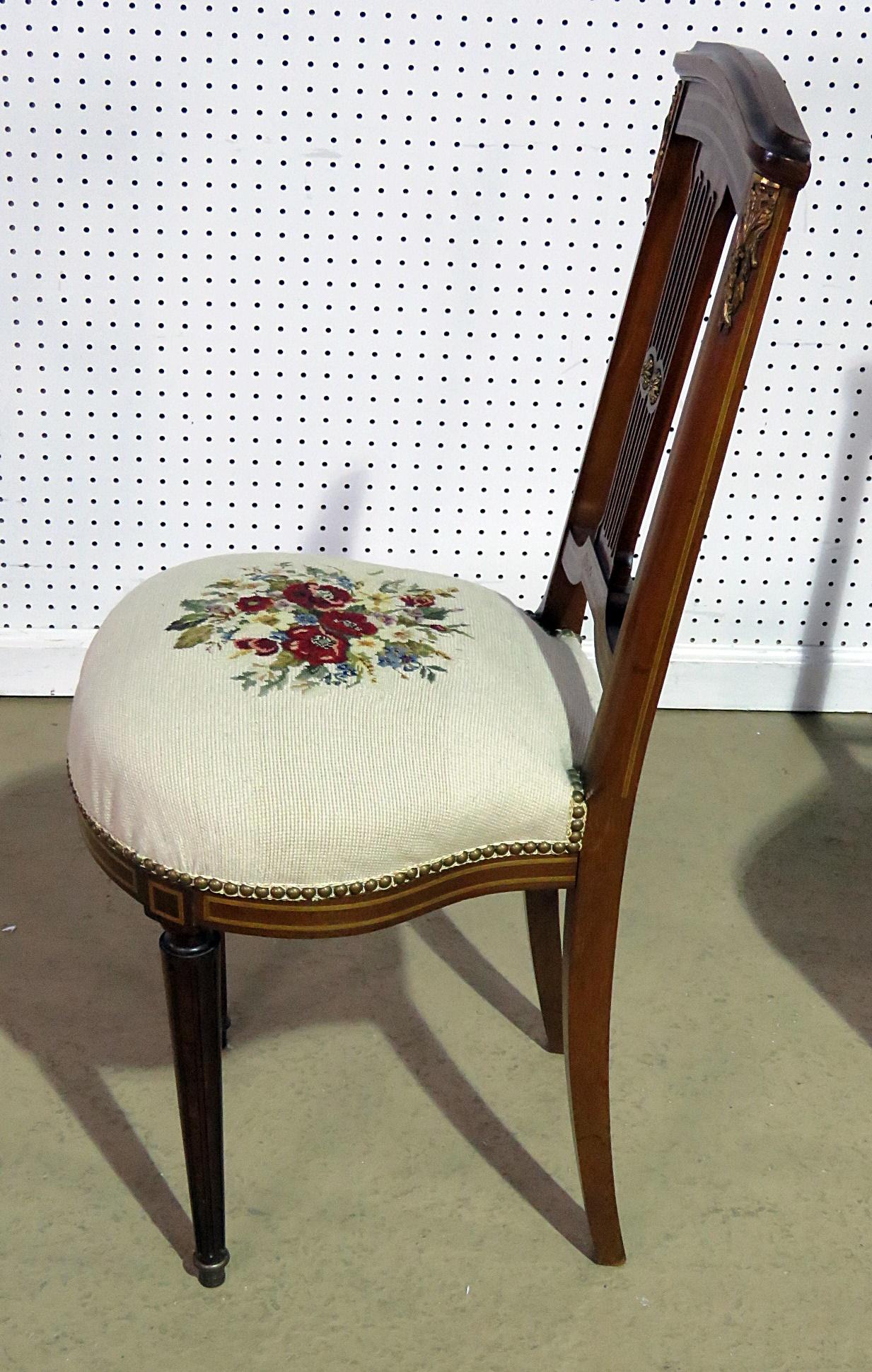 Pair of Directoire Style Slipper Chairs For Sale 1