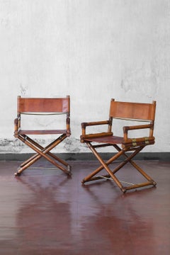Pair Of Director’s Chairs By Elinor And John Mc Guire For Lyda Levi