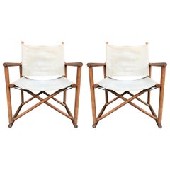 Pair of Director's-Style Armchairs