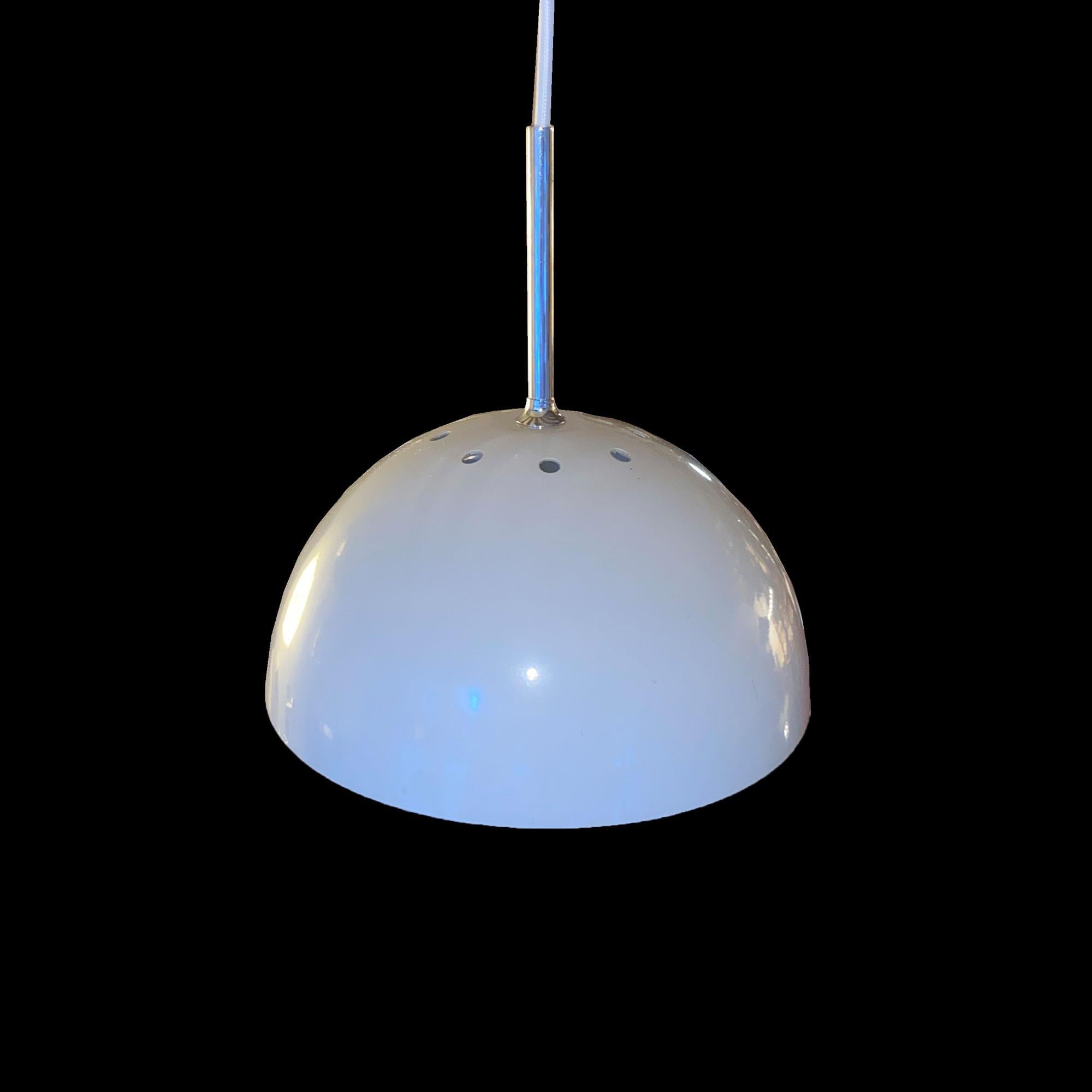 Mid-Century Modern Pair of Disderot chrome ceiling lights For Sale
