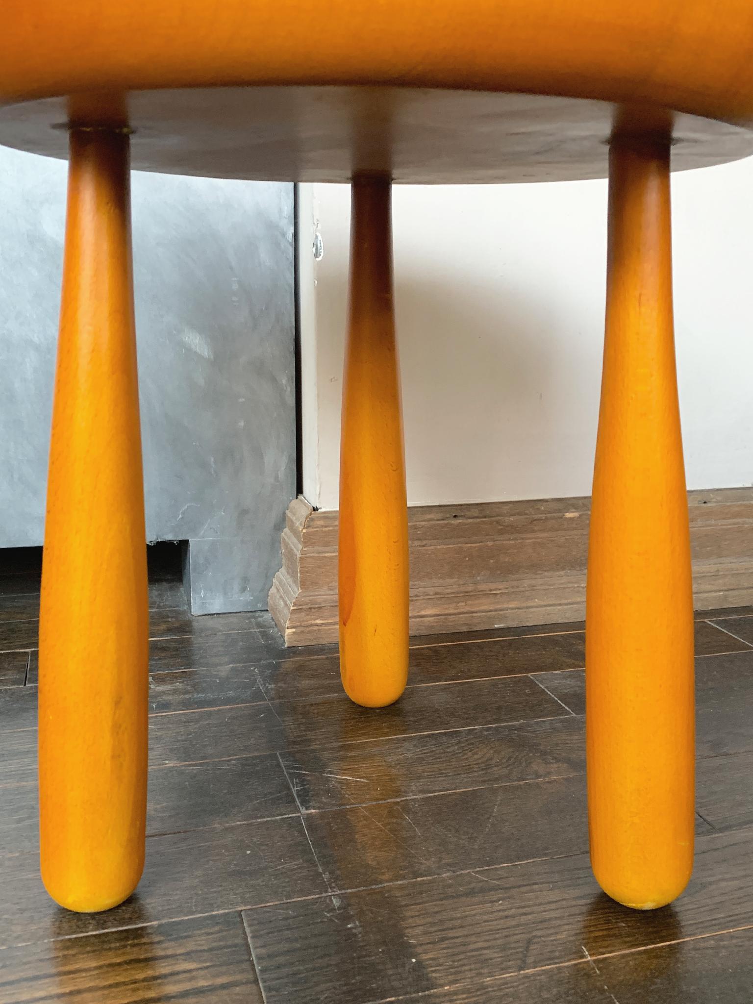 Pair of Dish-Top Stool Side Tables in the Style of Sergio Rodrigues 6