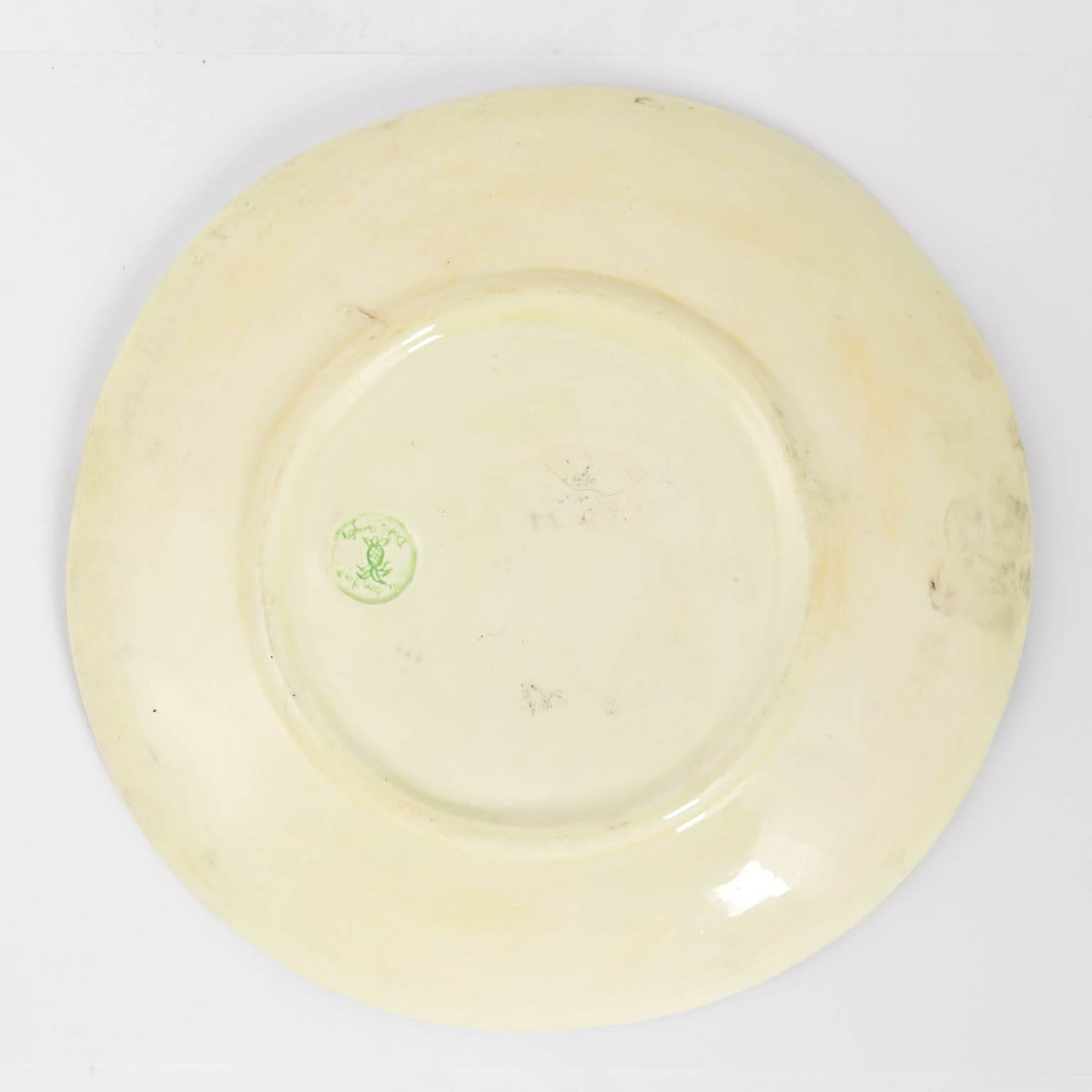 Pair of Dodie Thayer Lettuce Side Plates For Sale 5