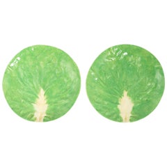 Pair of Dodie Thayer Lettuce Side Plates