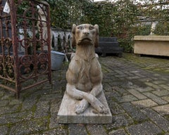 Pair of Dog Statues from the 20th Century
