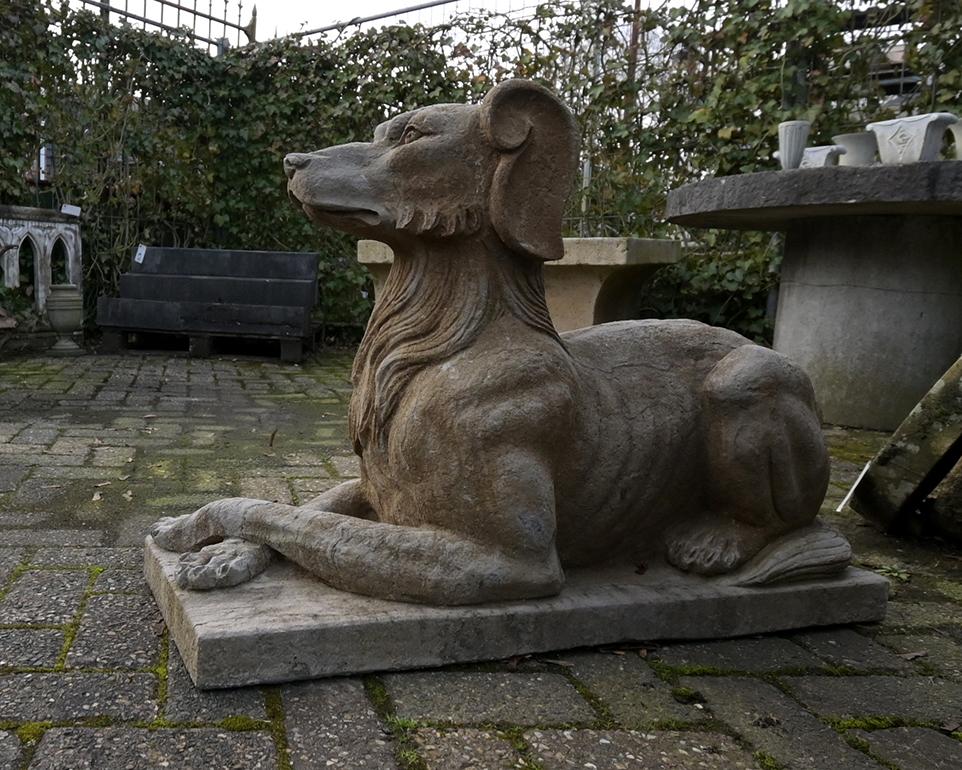 Early 20th Century Pair of Dog Statues from the 20th Century