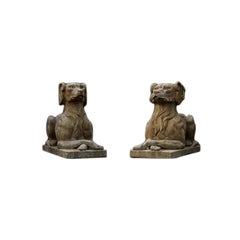 Pair of Dog Statues from the 20th Century