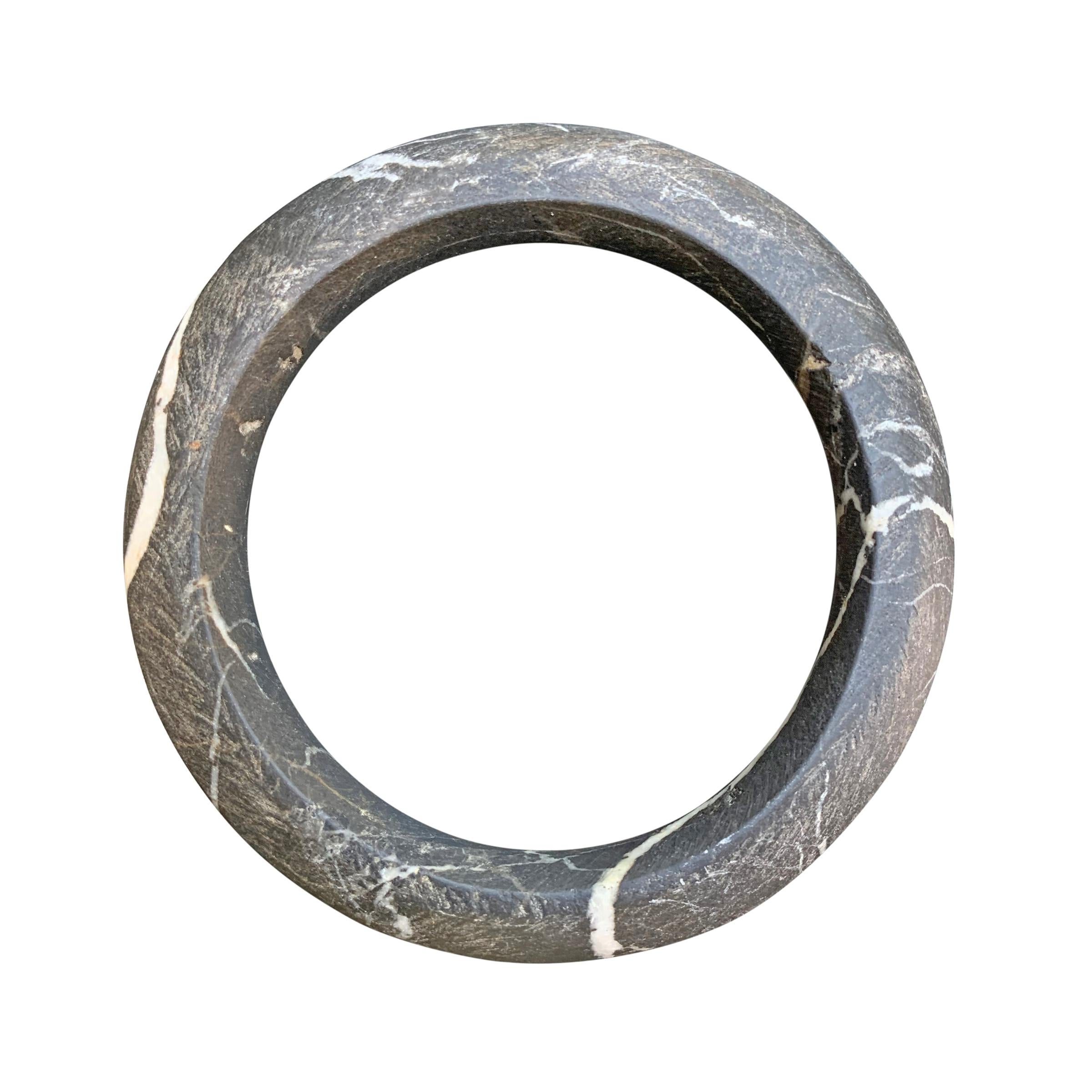 Pair of Dogon Stone Bracelets on Stands 4