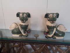 Pair of Dogs Sculpture, Ceramic, Italy, circa 1950