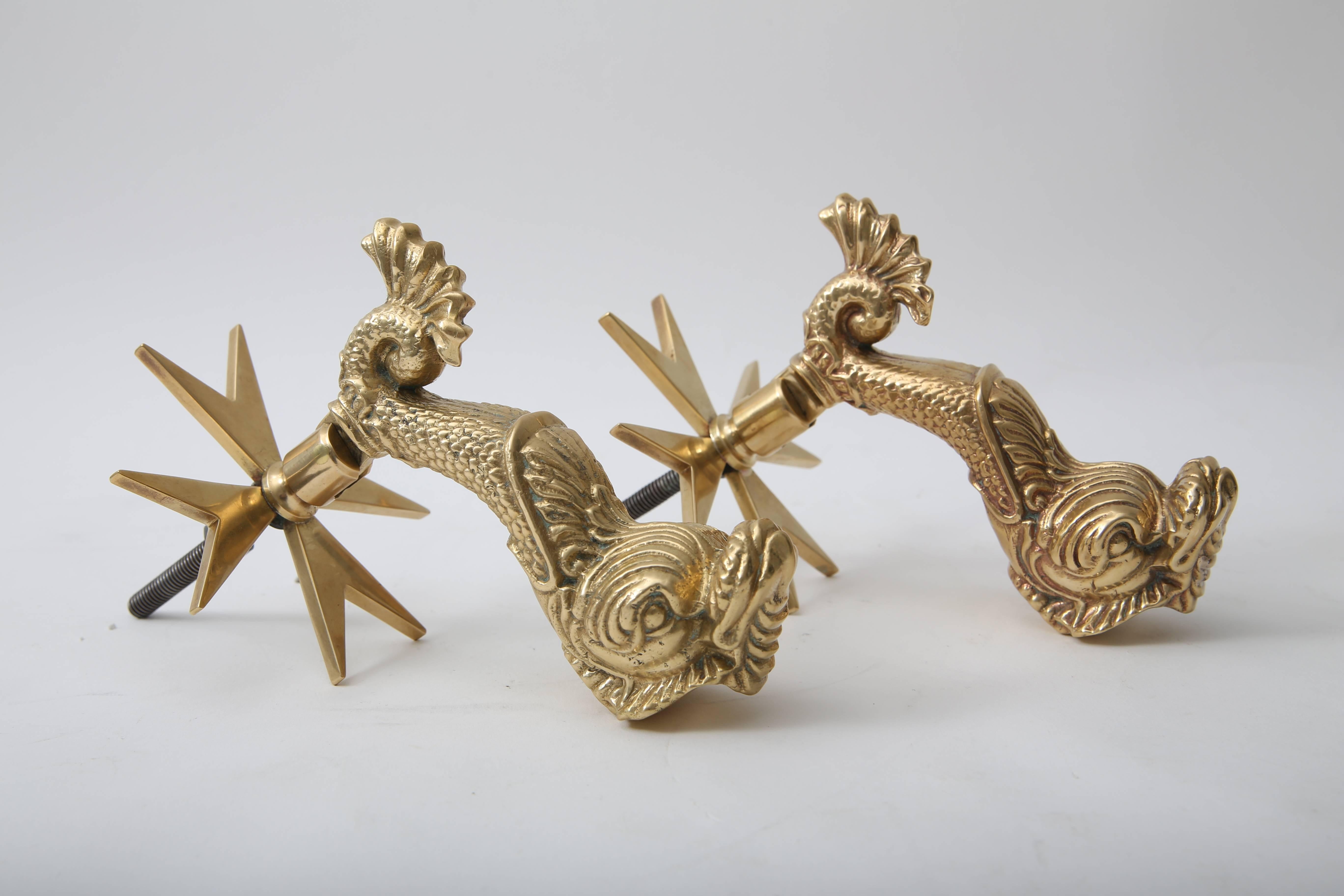 This set of solid brass, dolphin-form door knockers were produced by the Cutjar Works of Malta and have been professionally polished and lacquered.

Note: Bolt is 2.50 in length.

FYI
The Maltese cross is the cross symbol associated with the