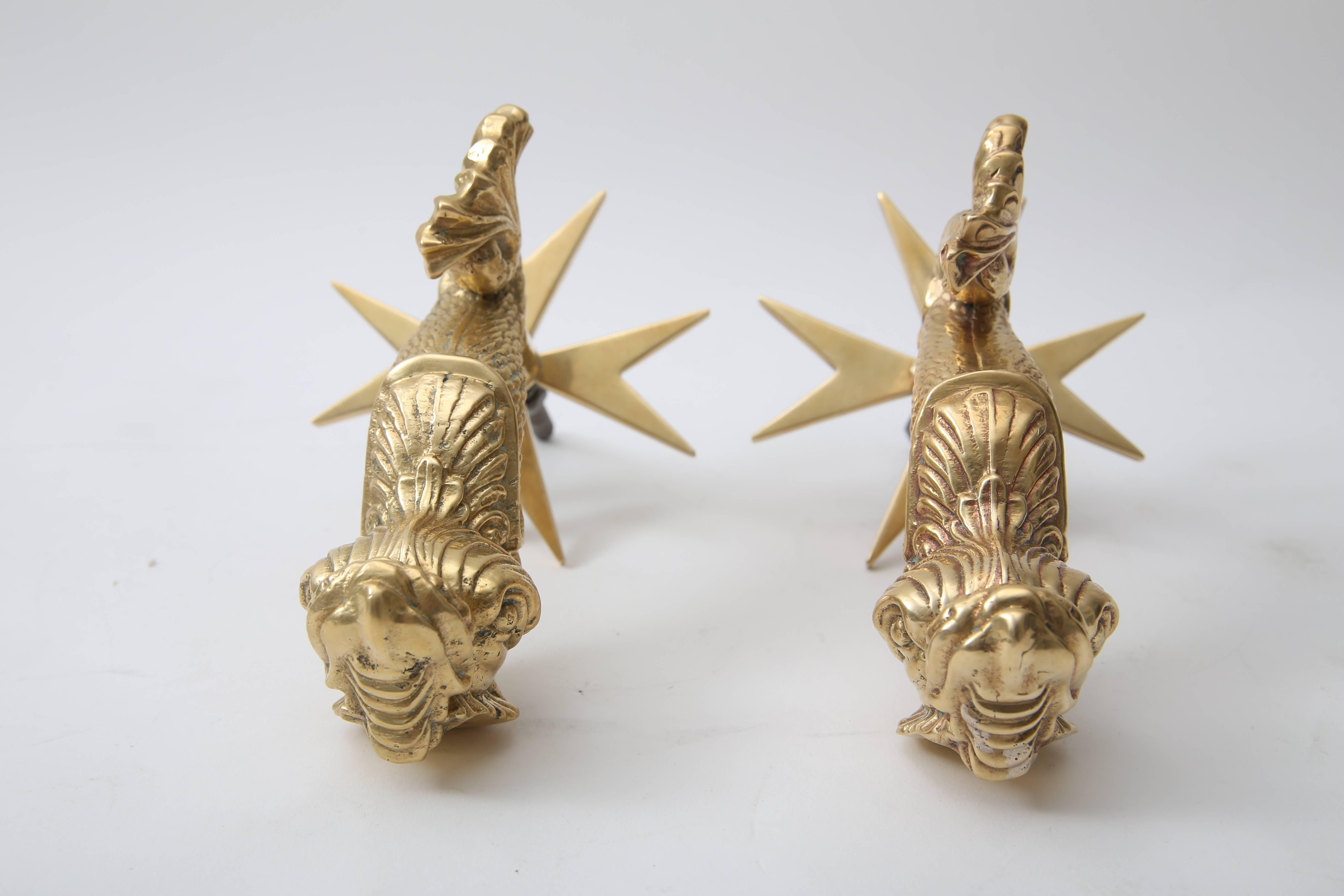 20th Century Pair of Dolphin-Form Door Knockers