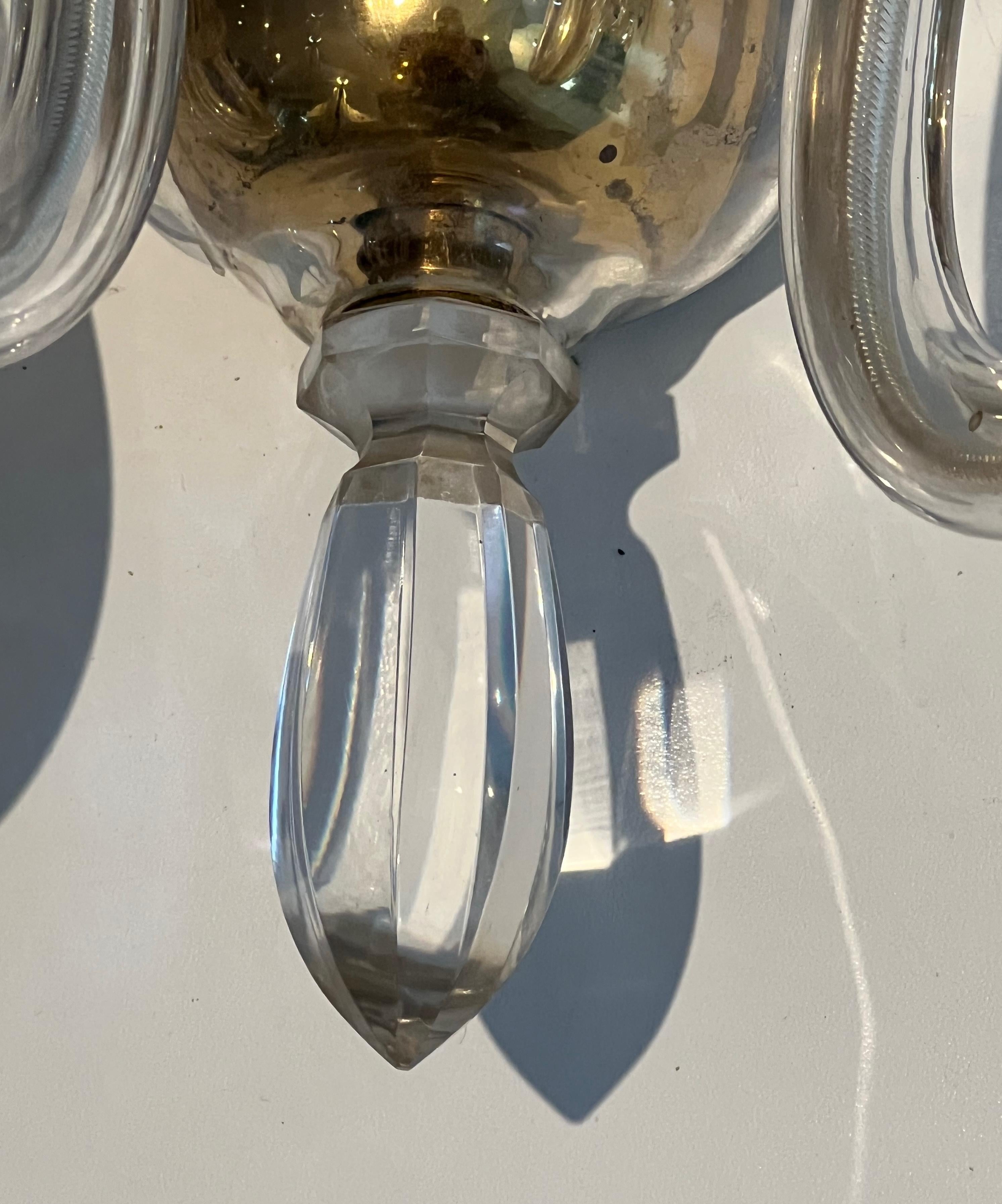 Pair of Dolphin Wall Sconces by Maison Jansen For Sale 3
