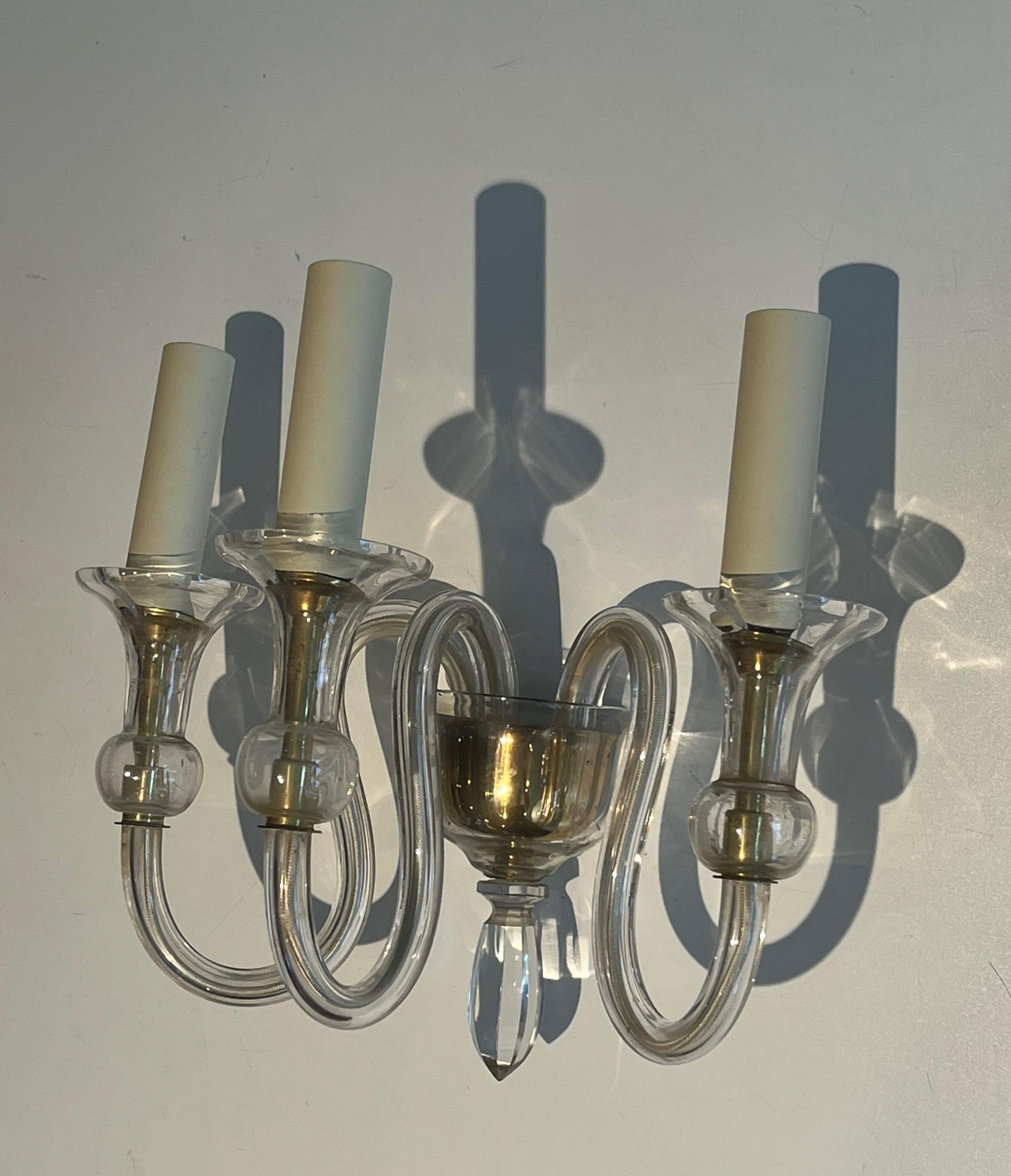 Pair of Dolphin Wall Sconces by Maison Jansen For Sale 10