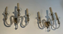 Pair of Dolphin Wall Sconces by Maison Jansen