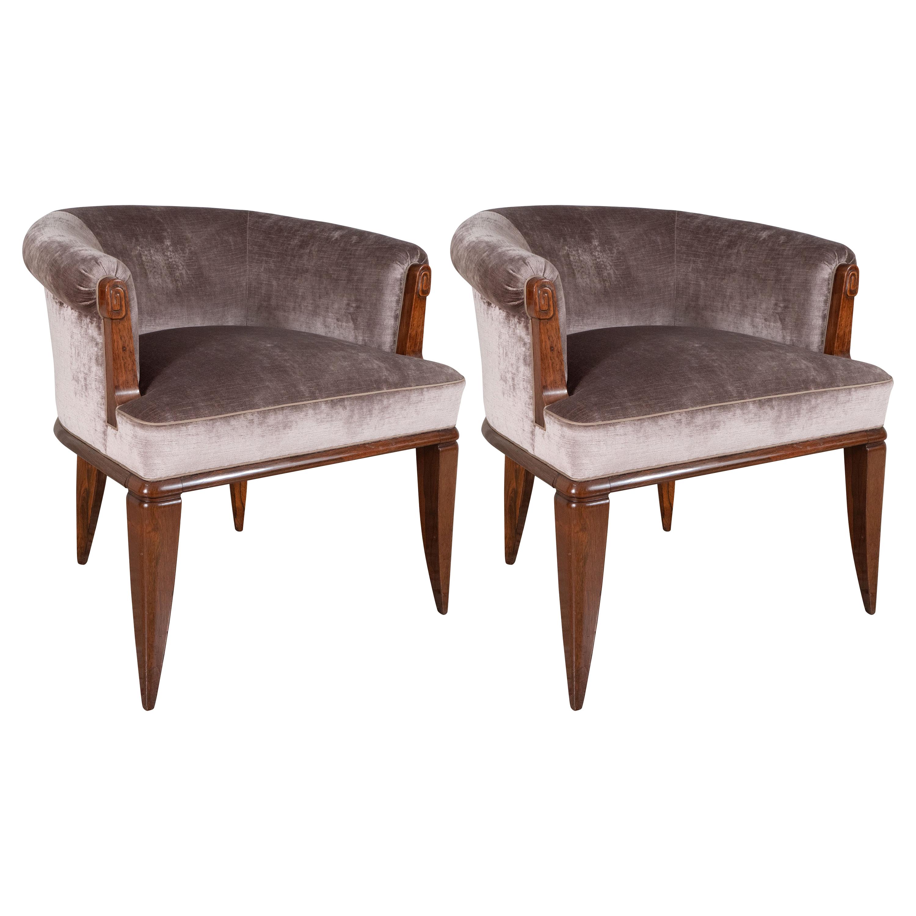 Pair of Dominique Rosewood Armchairs from Alan Moss