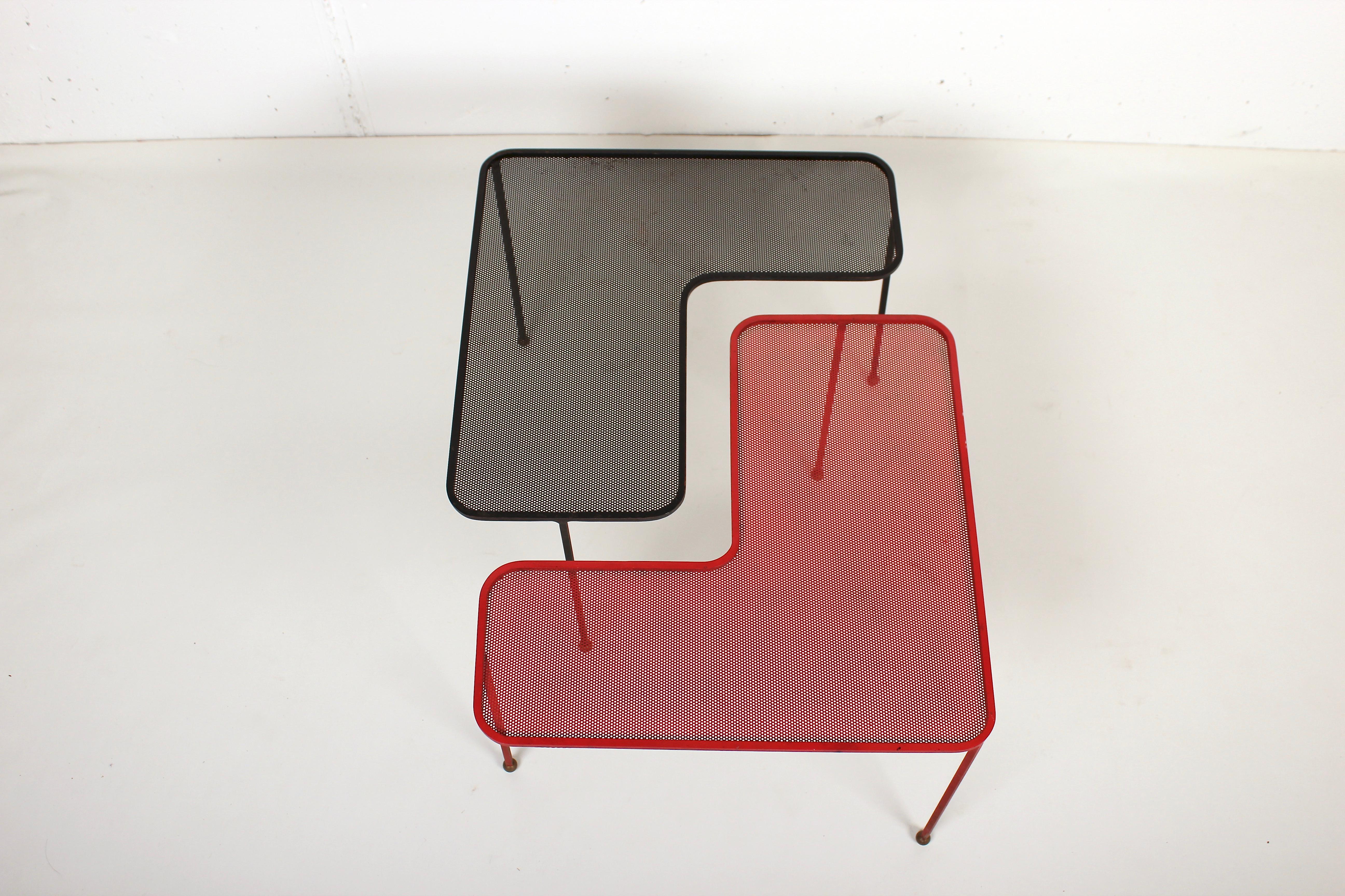 Paar Domino-Tische von Mathieu Matégot, 1953 (Französisch) im Angebot