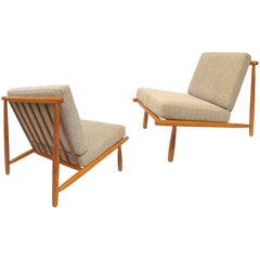Pair of "Domus 1" Lounge Chairs by Alf Svensson for DUX