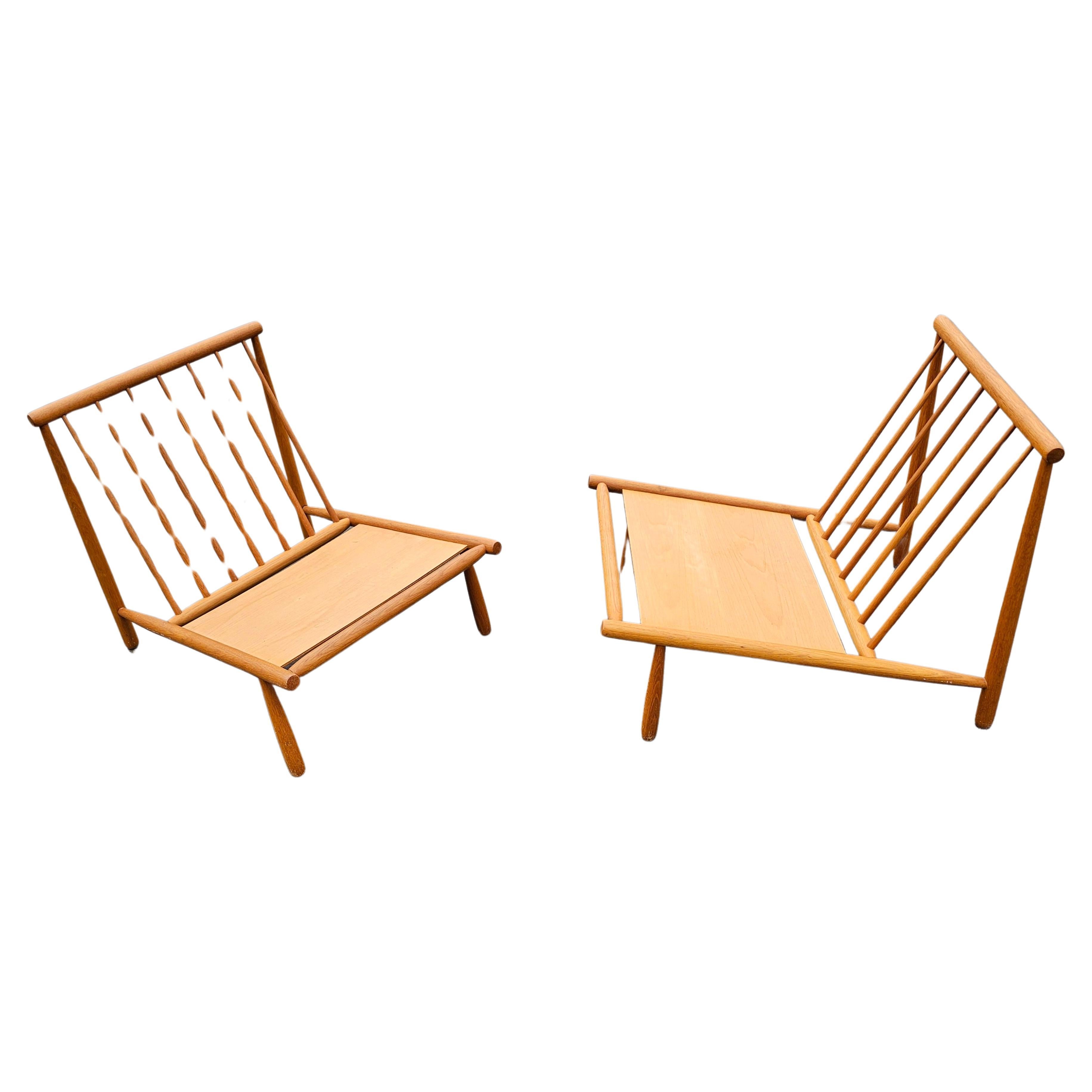 Pair of Domus Lounge Chairs by Alf Svensson for Dux Sweden, Sweden 1960s For Sale