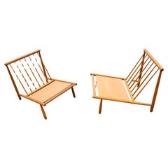 Paire de chaises longues Domus d'Alf Svensson pour Dux Sweden, Suède, années 1960