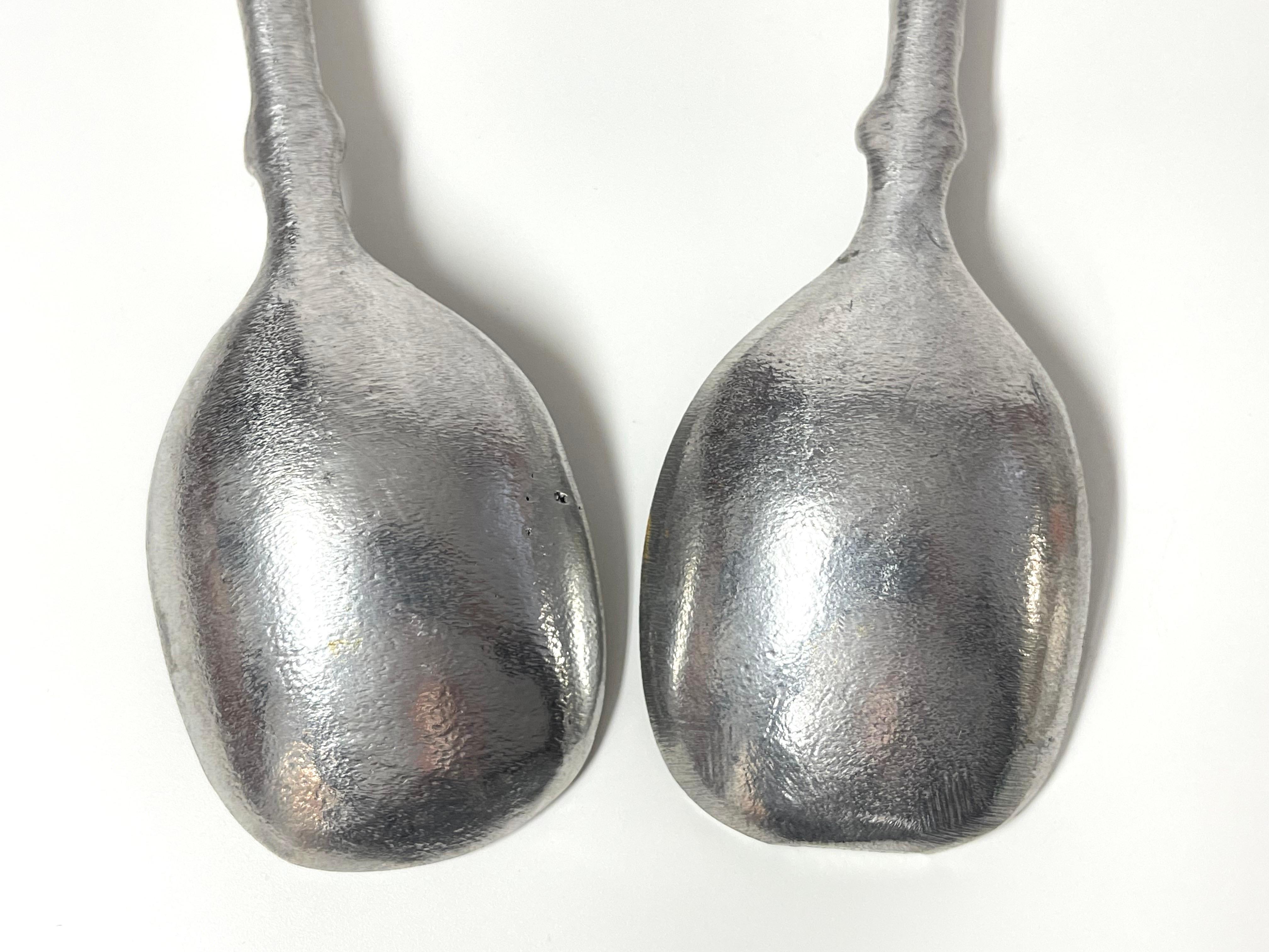 Pair of Don Drumm Bubble Spoons  For Sale 4