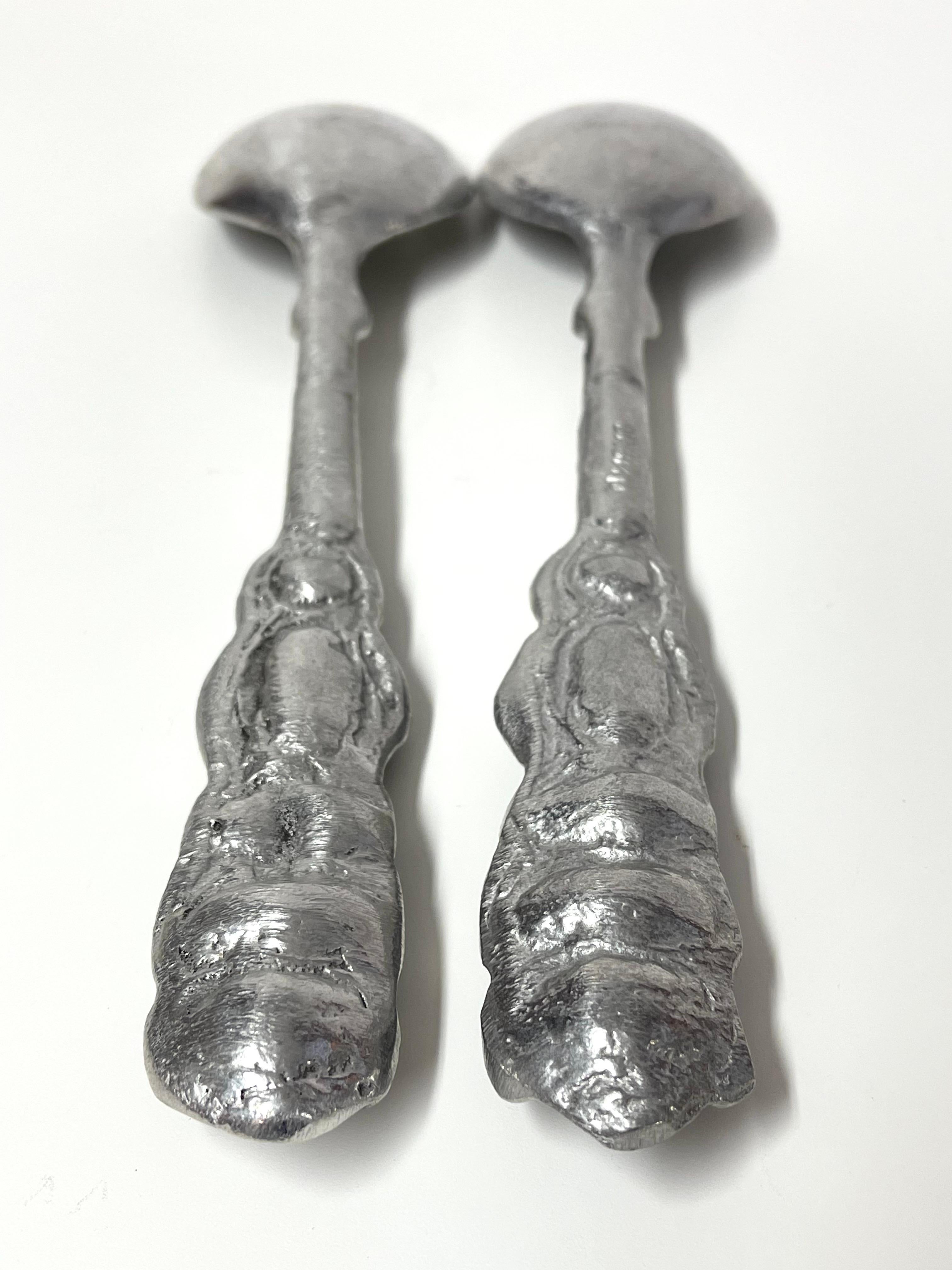 Pair of Don Drumm Bubble Spoons  For Sale 8