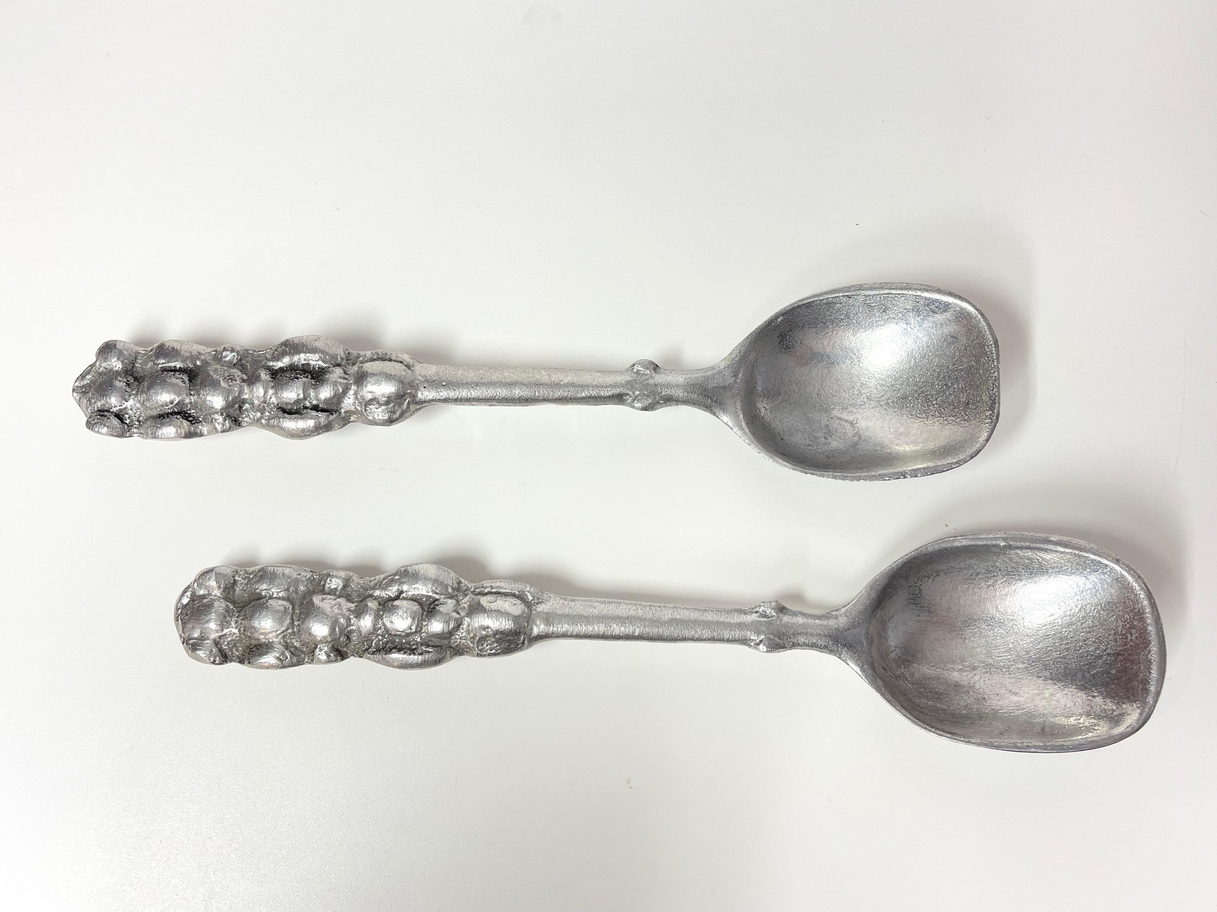 Mid-20th Century Pair of Don Drumm Bubble Spoons  For Sale