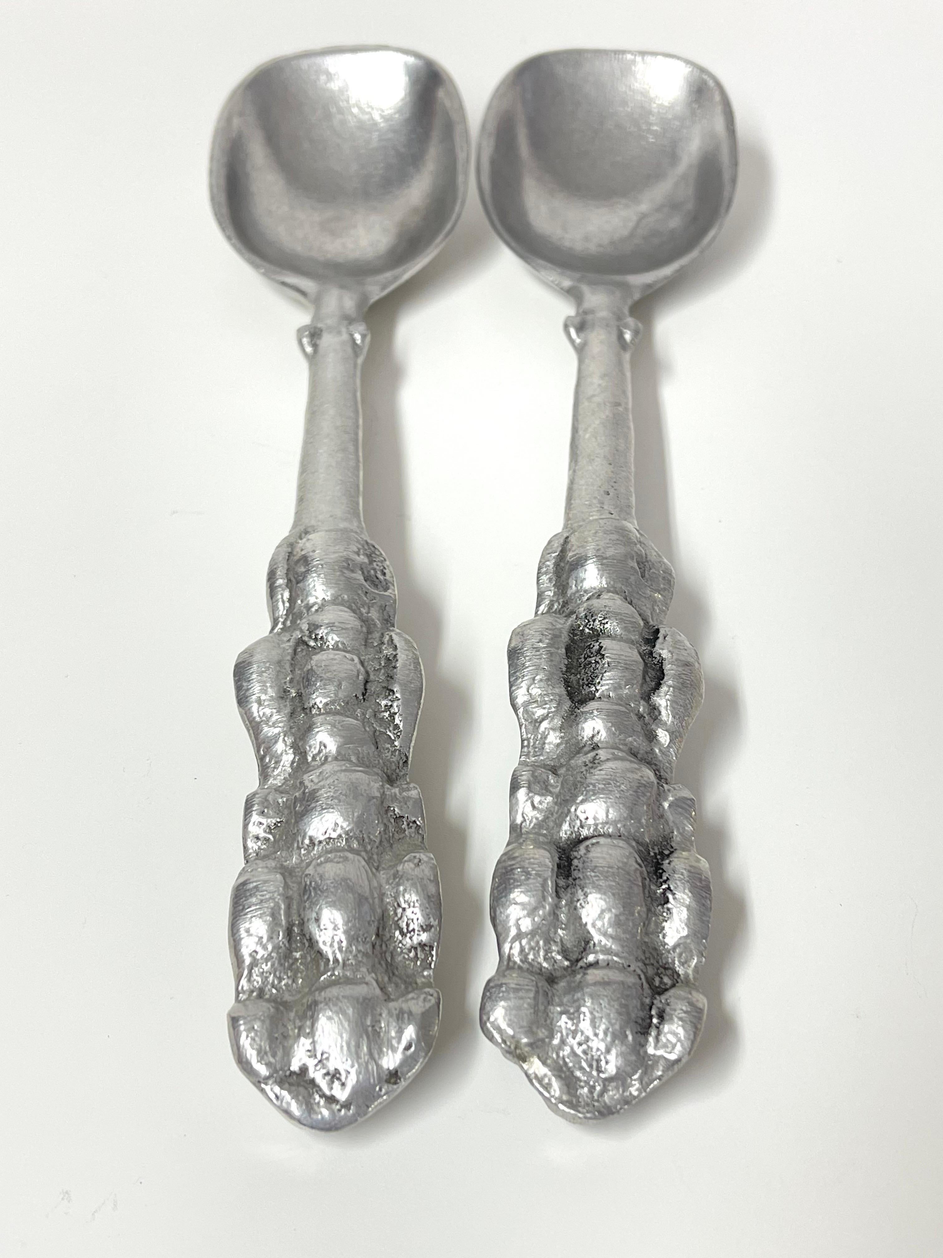Pair of Don Drumm Bubble Spoons  For Sale 2
