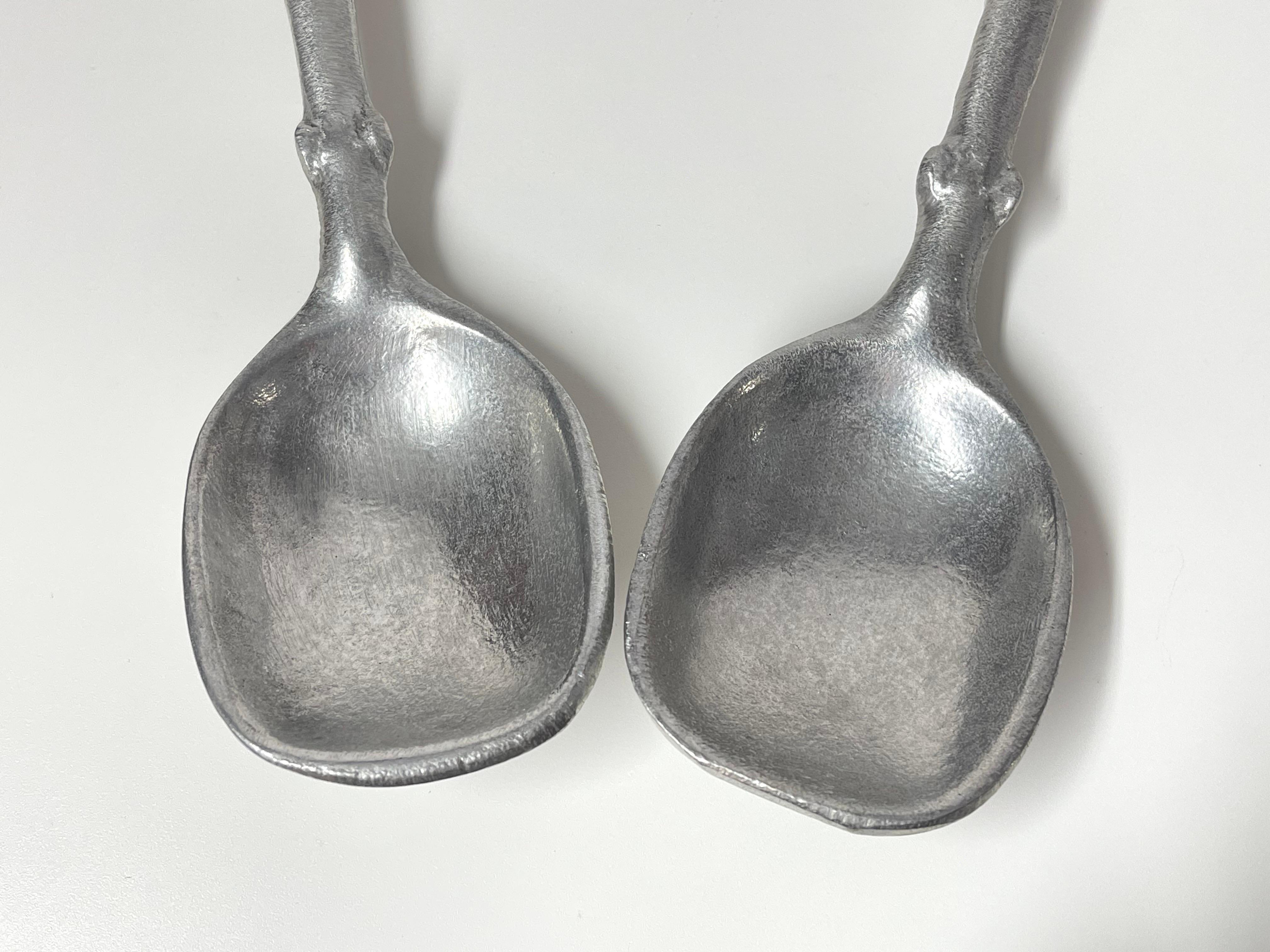 Pair of Don Drumm Bubble Spoons  For Sale 3