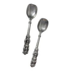 Pair of Don Drumm Bubble Spoons