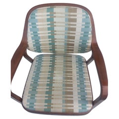 Pareja de sillones de madera curvada Don Petit para Knoll International