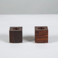 Paire de bougeoirs Don Shoemaker Block pour bougies