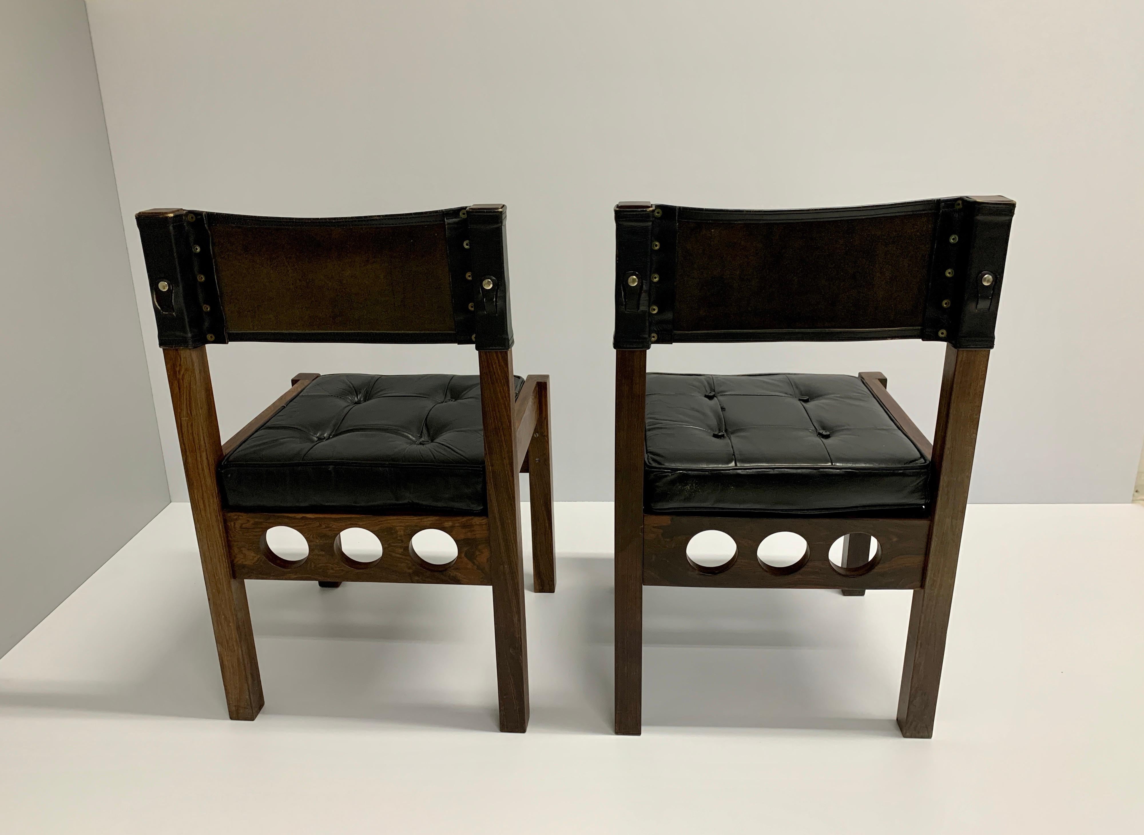Mexican Pair of Don Shoemaker Dining Chairs For Sale