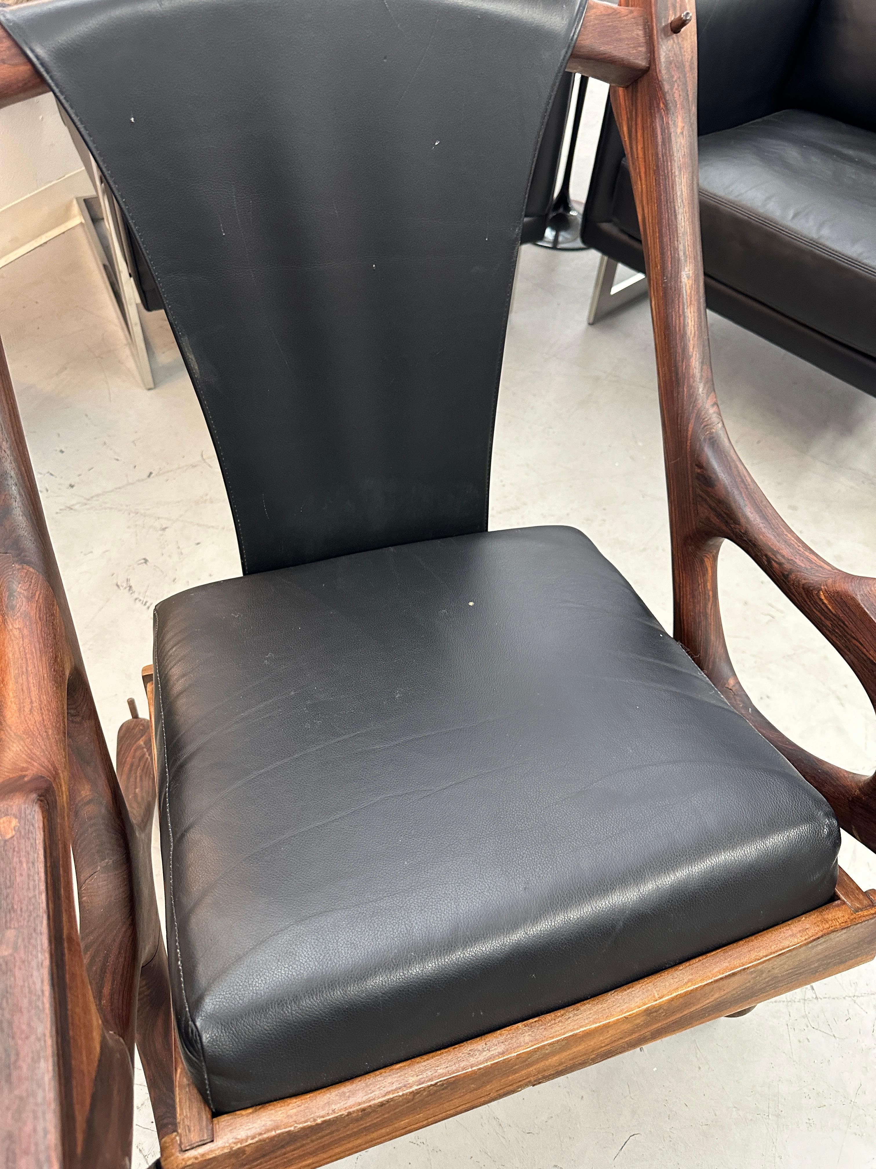 Pair of Don Shoemaker for Senal Sling Chairs For Sale 4