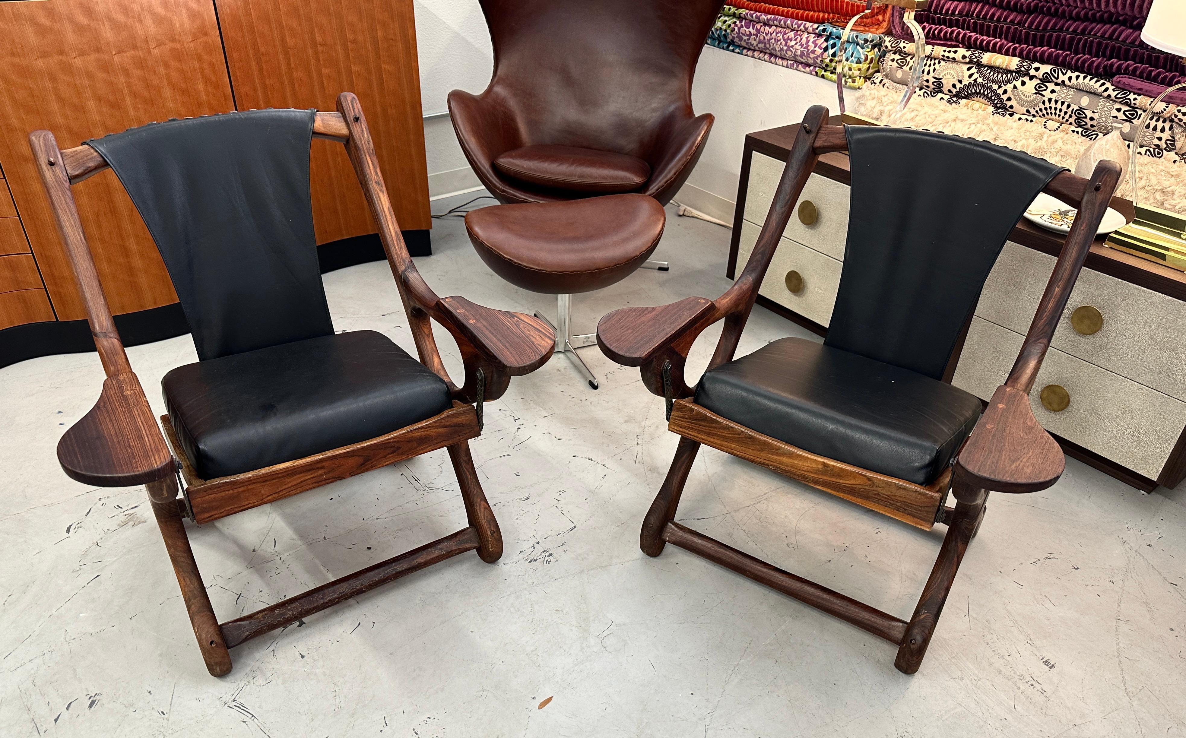 Pair of Don Shoemaker for Senal Sling Chairs For Sale 9