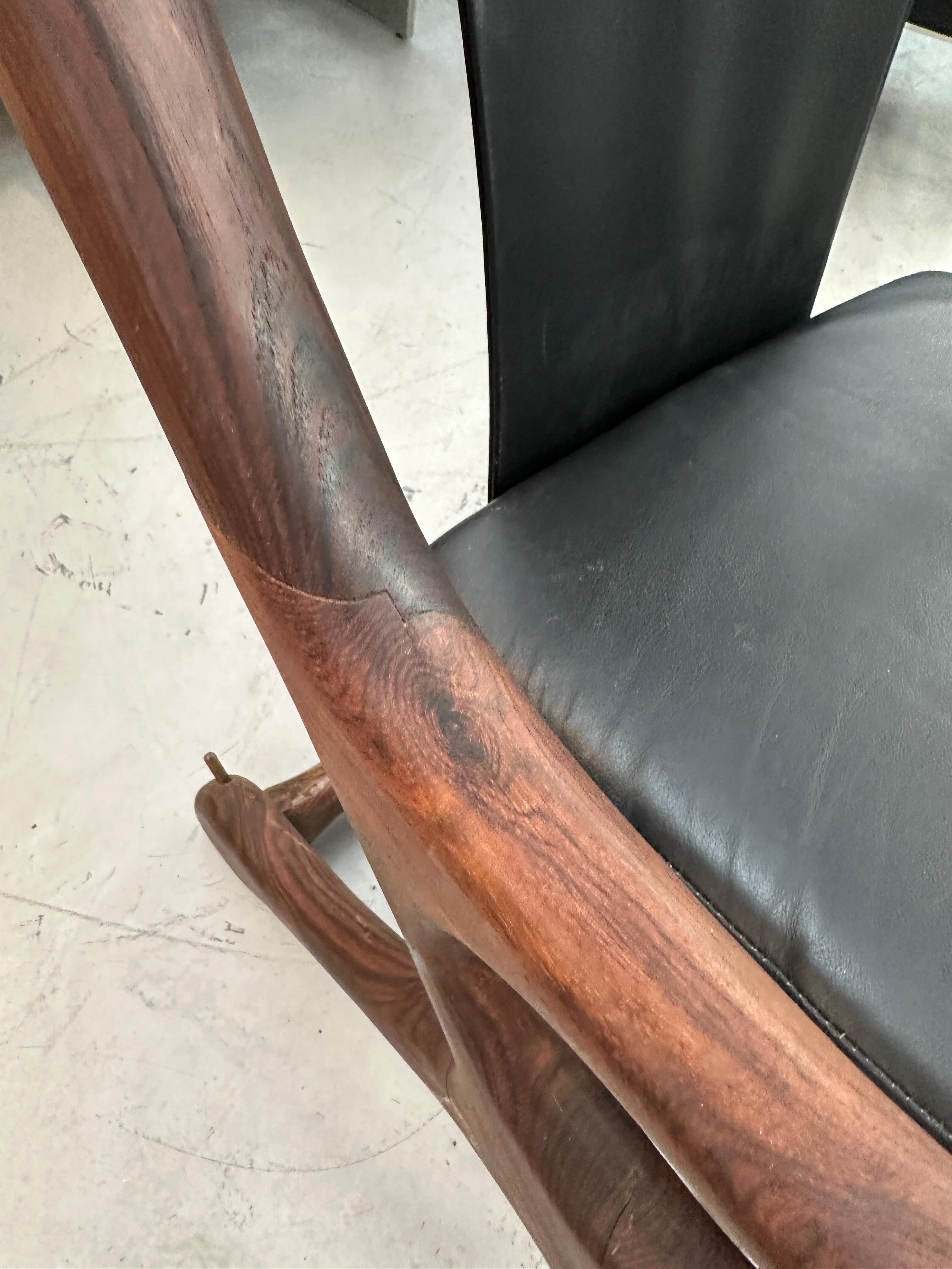 Leather Pair of Don Shoemaker for Senal Sling Chairs For Sale