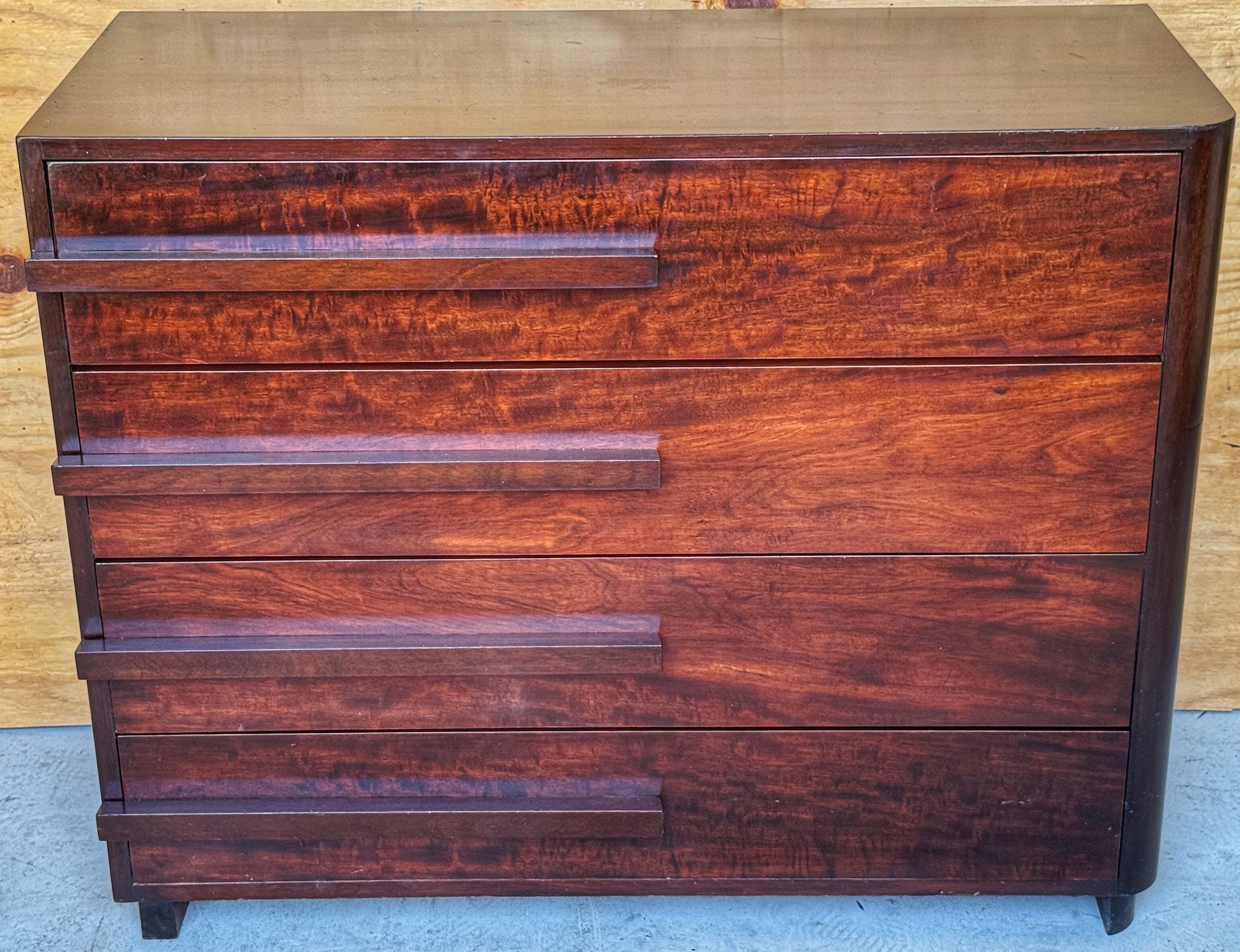 Pair of Donald Deskey Streamlined Art Deco Chests, USA, Circa 1930s For Sale 6