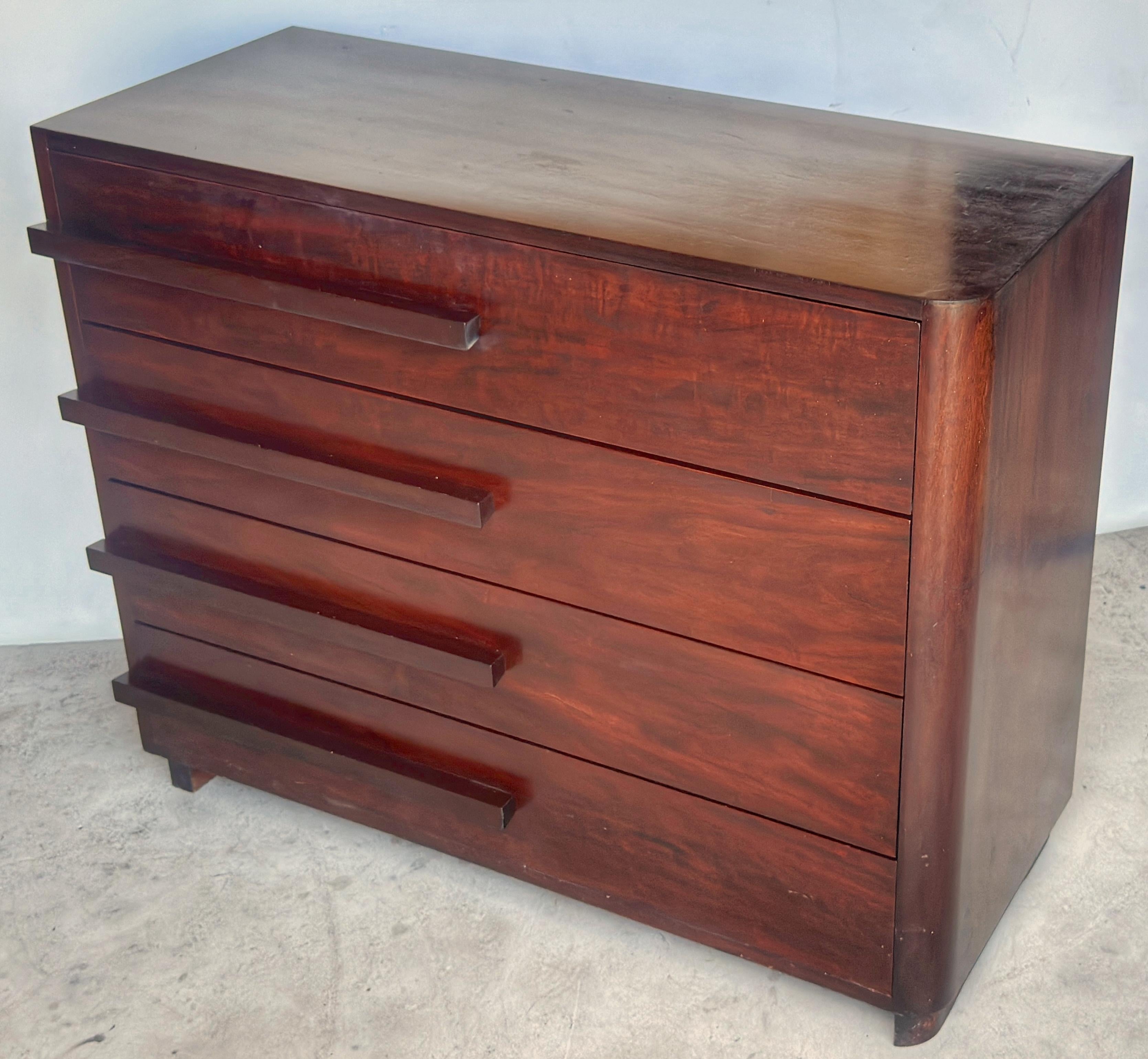 Pair of Donald Deskey Streamlined Art Deco Chests, USA, Circa 1930s For Sale 8