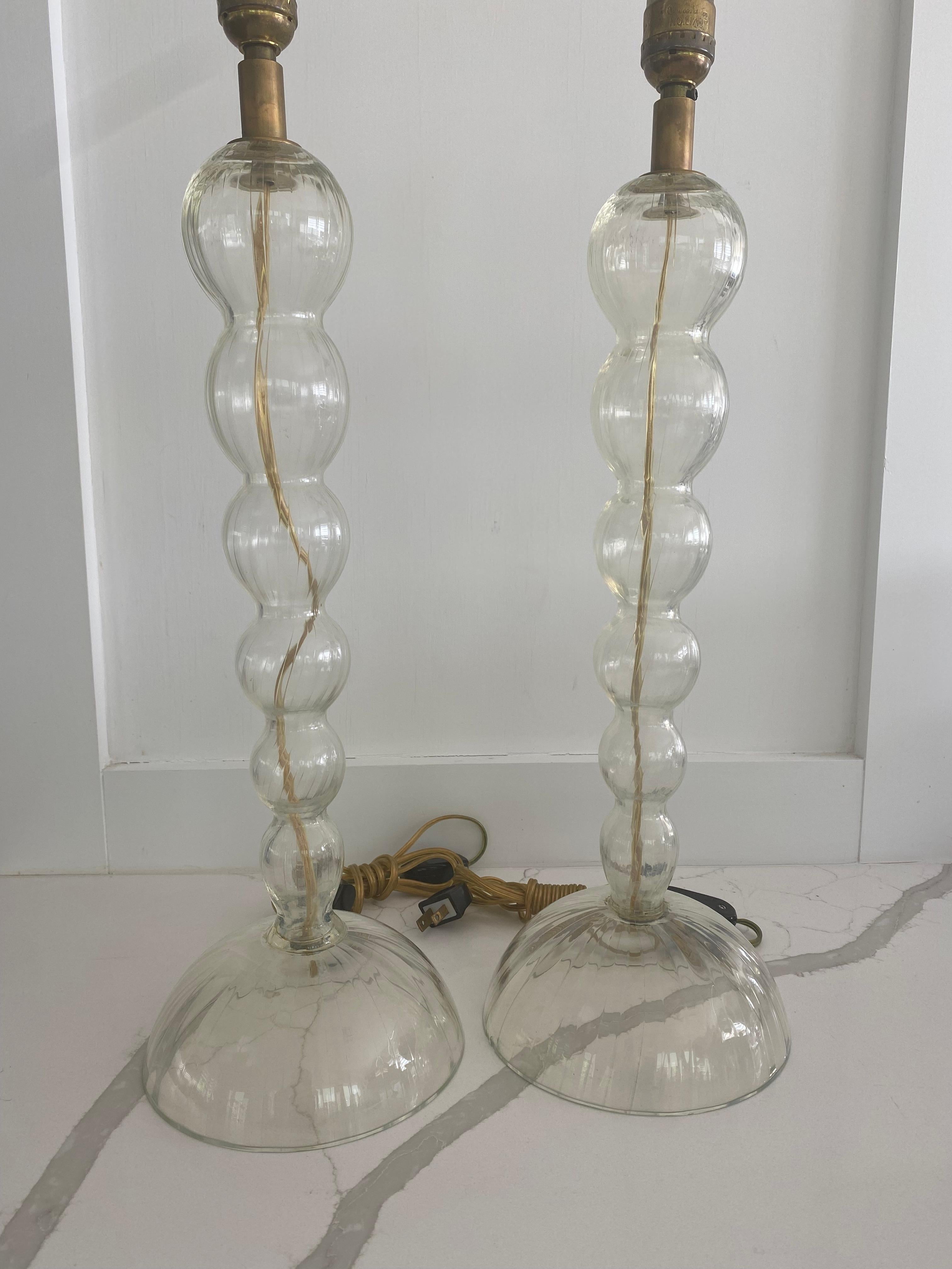 John Hutton design for Donghia from the 1990s
Murana Italy glass table lamp
Etched 
