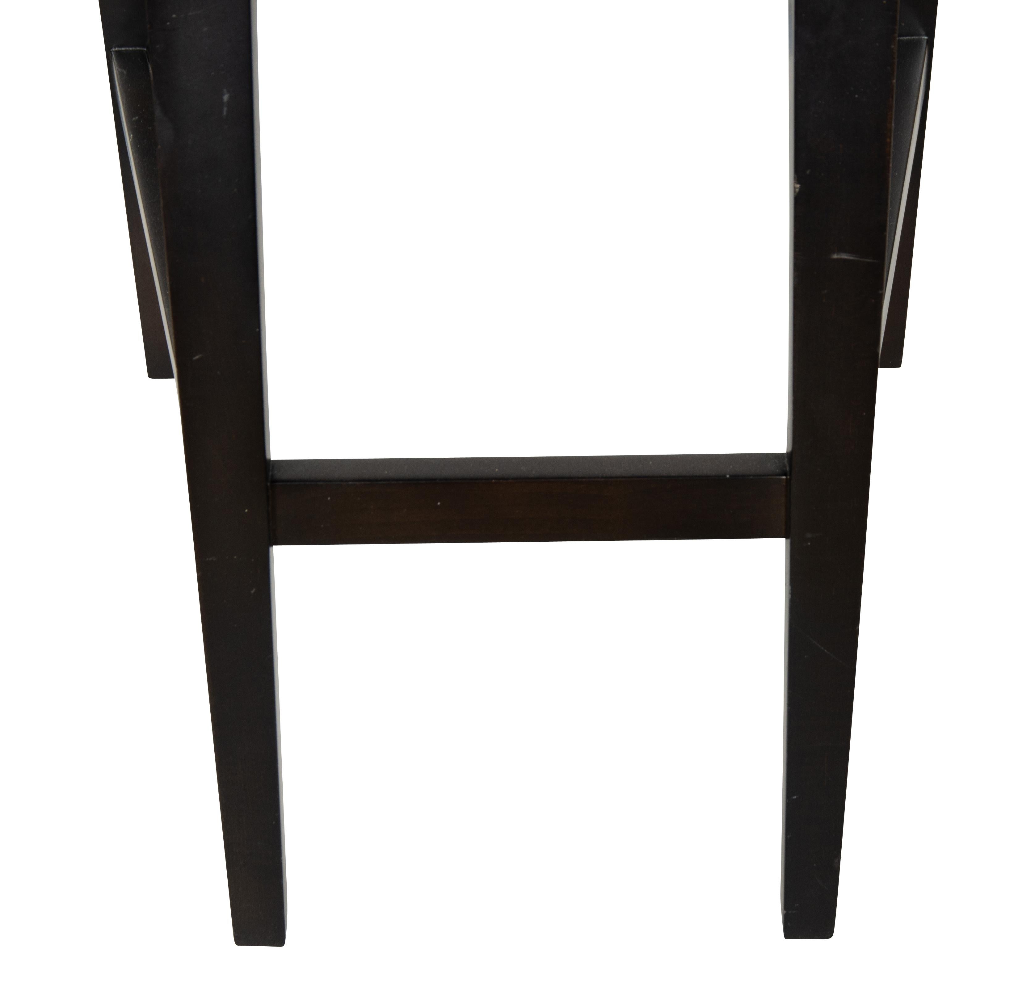 Pair of Donghia Ebonized Bar Chairs For Sale 4