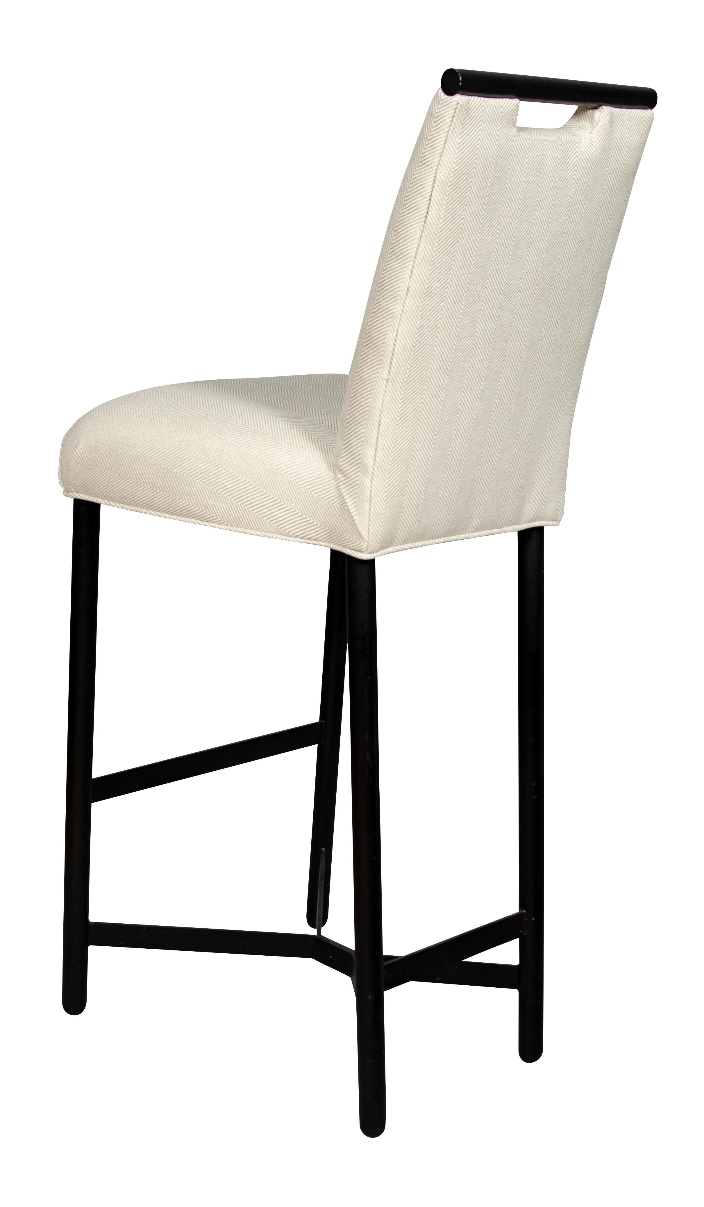 Pair of Donghia Ebonized Bar Chairs For Sale 10