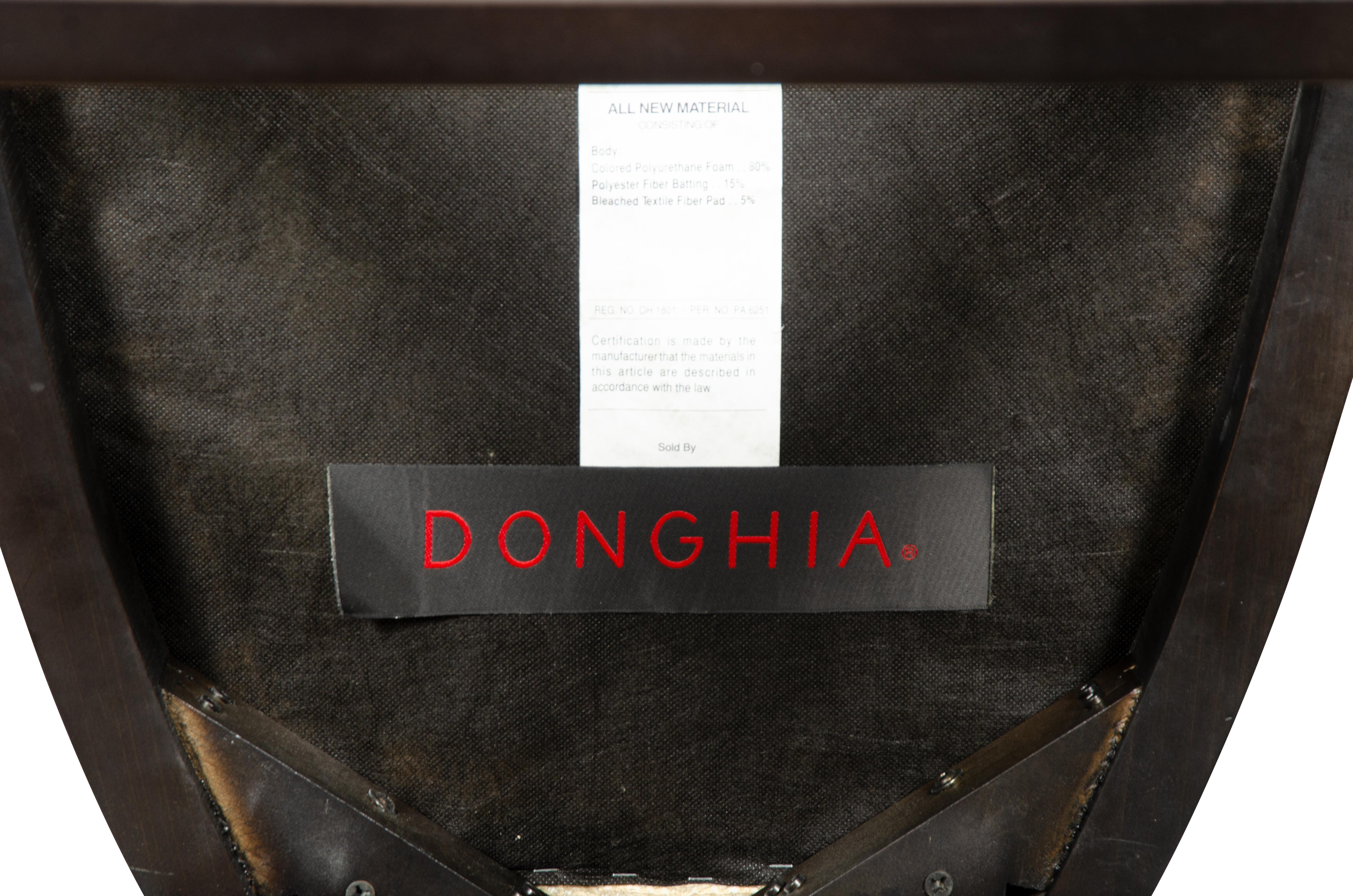 Paire de chaises de bar Donghia ébénisées en vente 11
