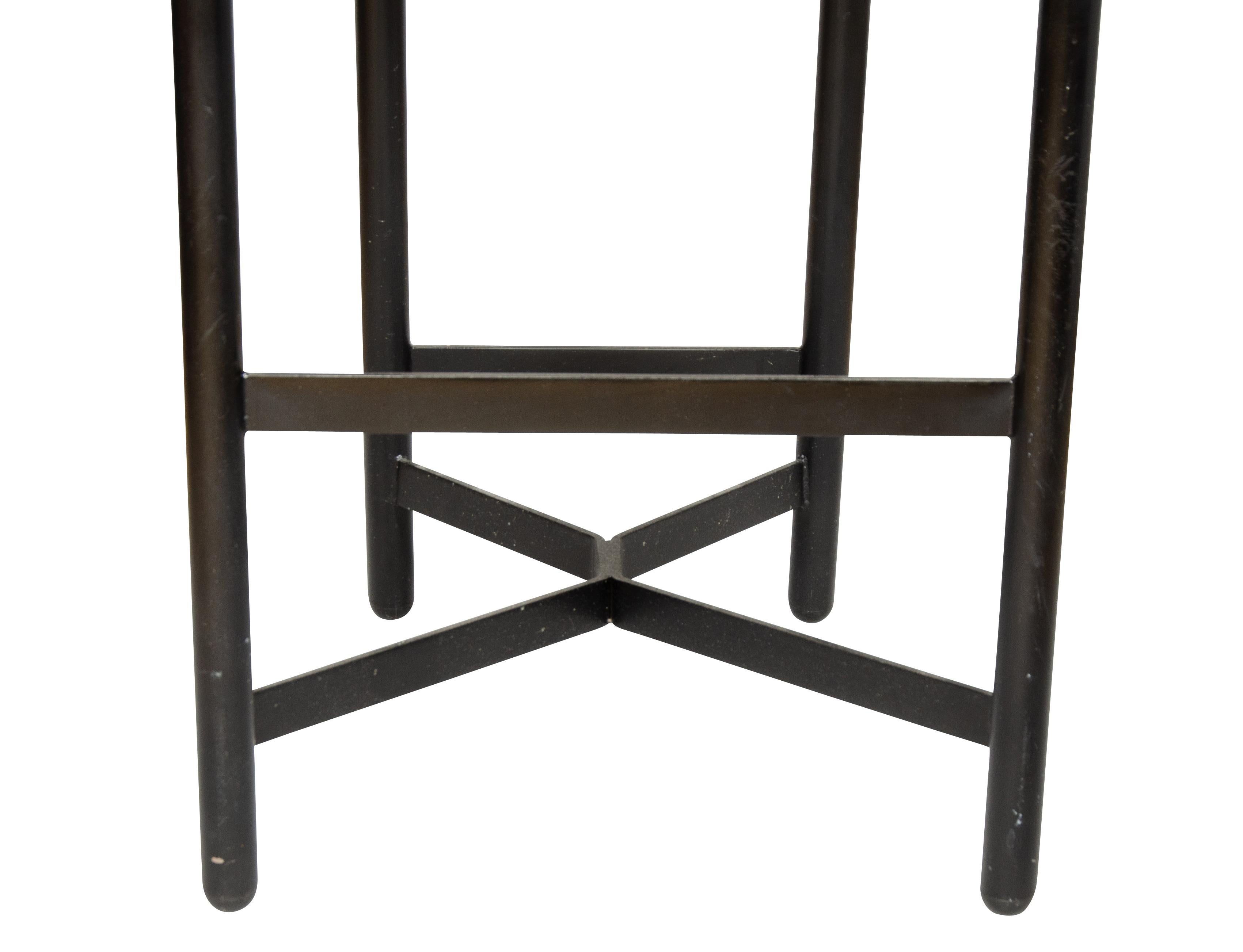 Pair of Donghia Ebonized Bar Chairs For Sale 1