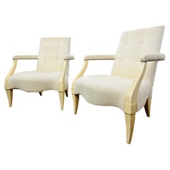 Pair of Donghia Nailhead Trim Armchairs (2 Pairs Available)