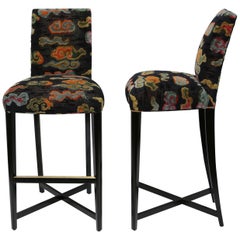 Pair of Donghia Studio X-Barstools