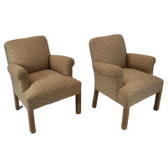 Pair of Donghia Style Upholstered Armchairs