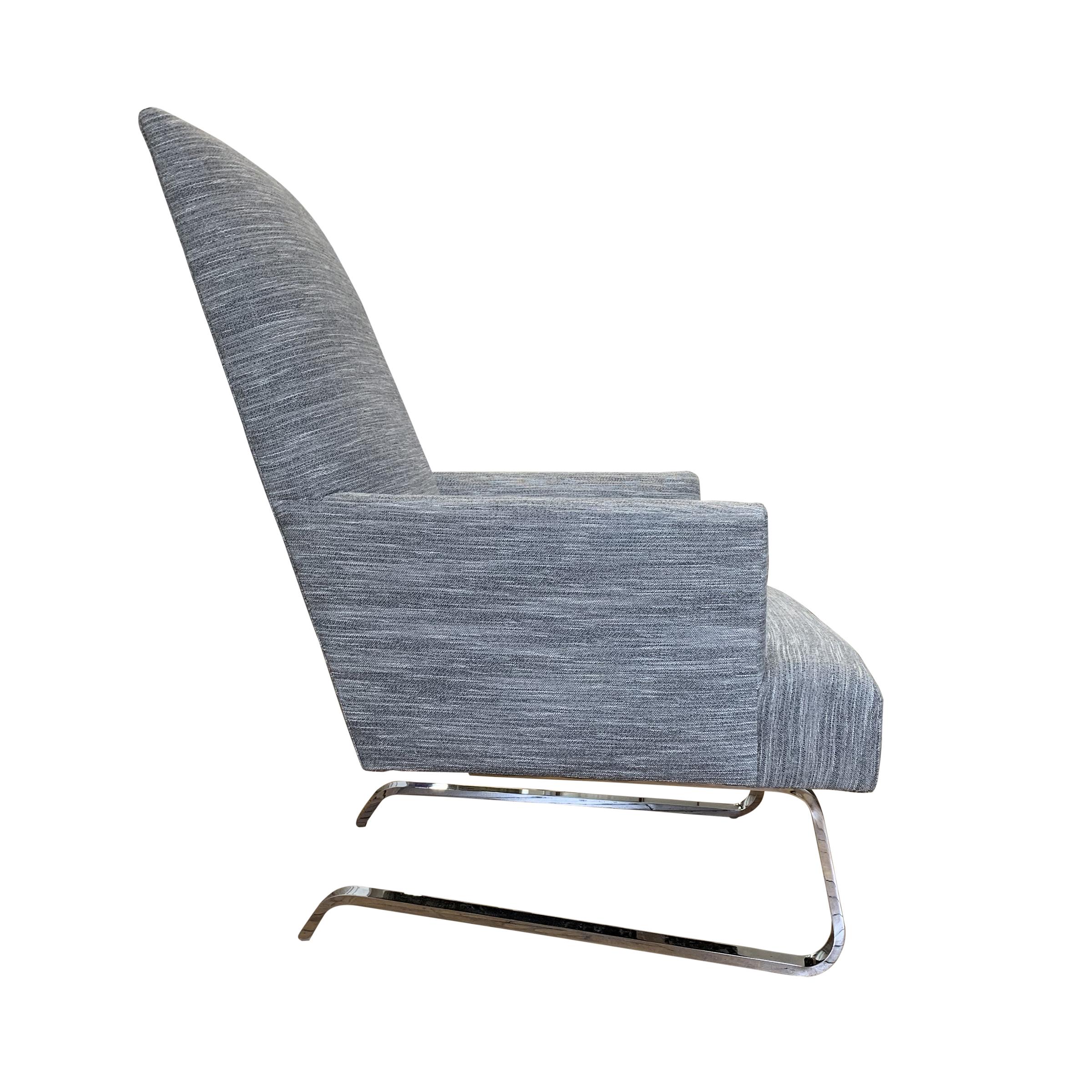 Contemporary Pair of Donghia Odeon Cantilevered Armchairs